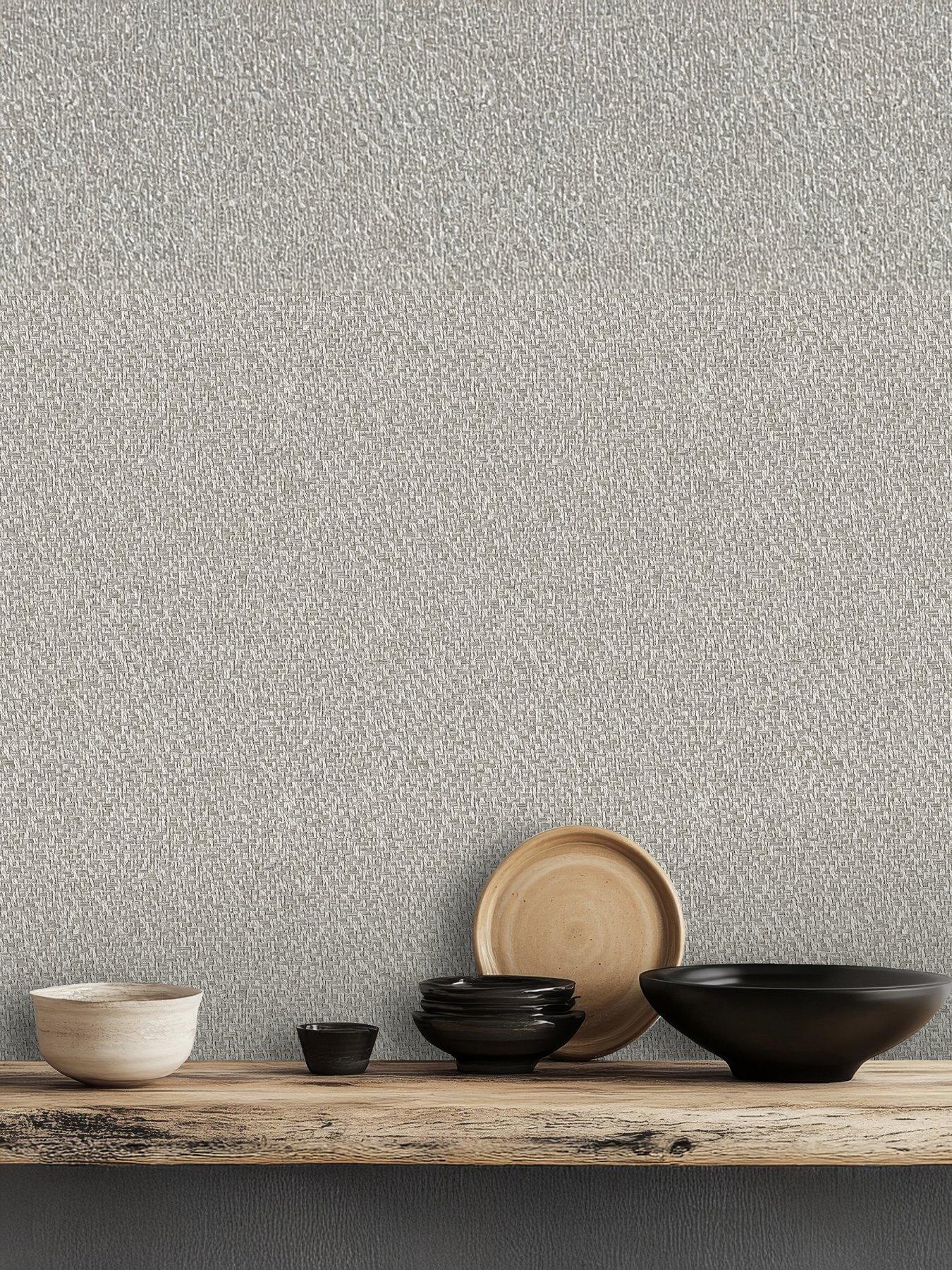 Design ID Did Natures Weave Taupe Wallpaper