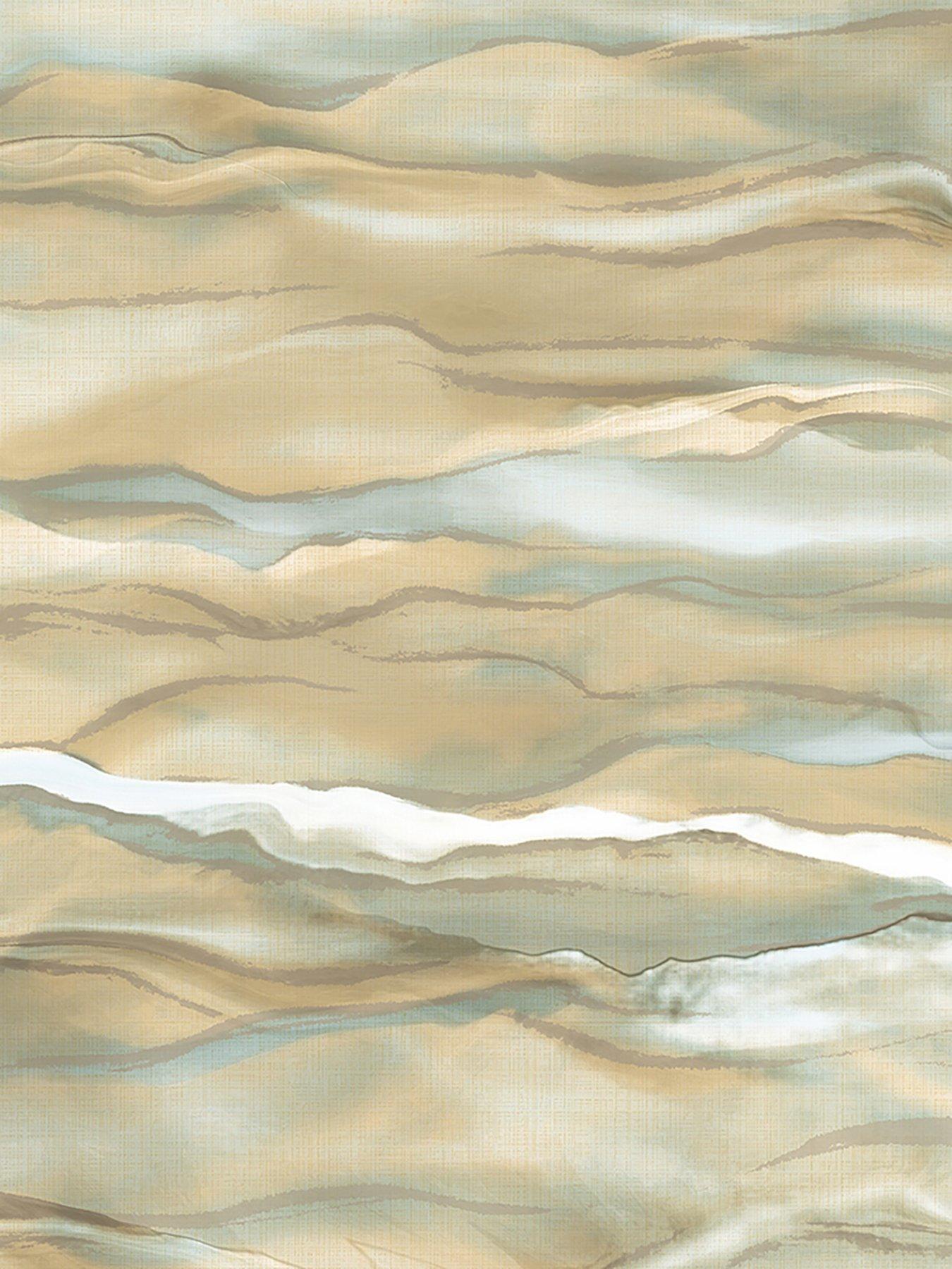Image 3 of 3 of Design ID Did Desert Sands Green &amp; Gold Wallpaper