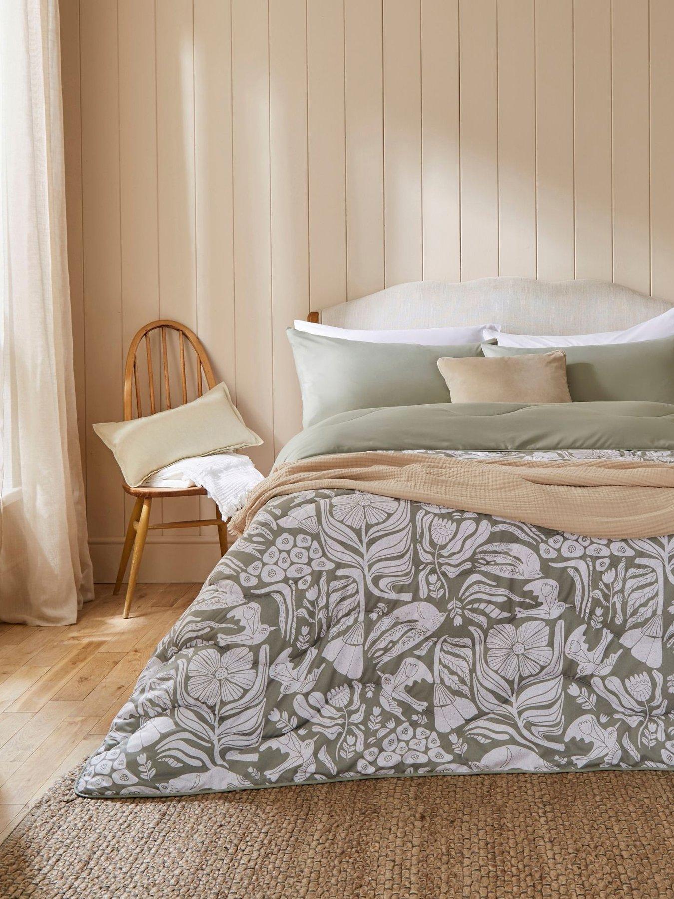 Night Lark Olive Meadow Coverless Duvet set 6 Tog