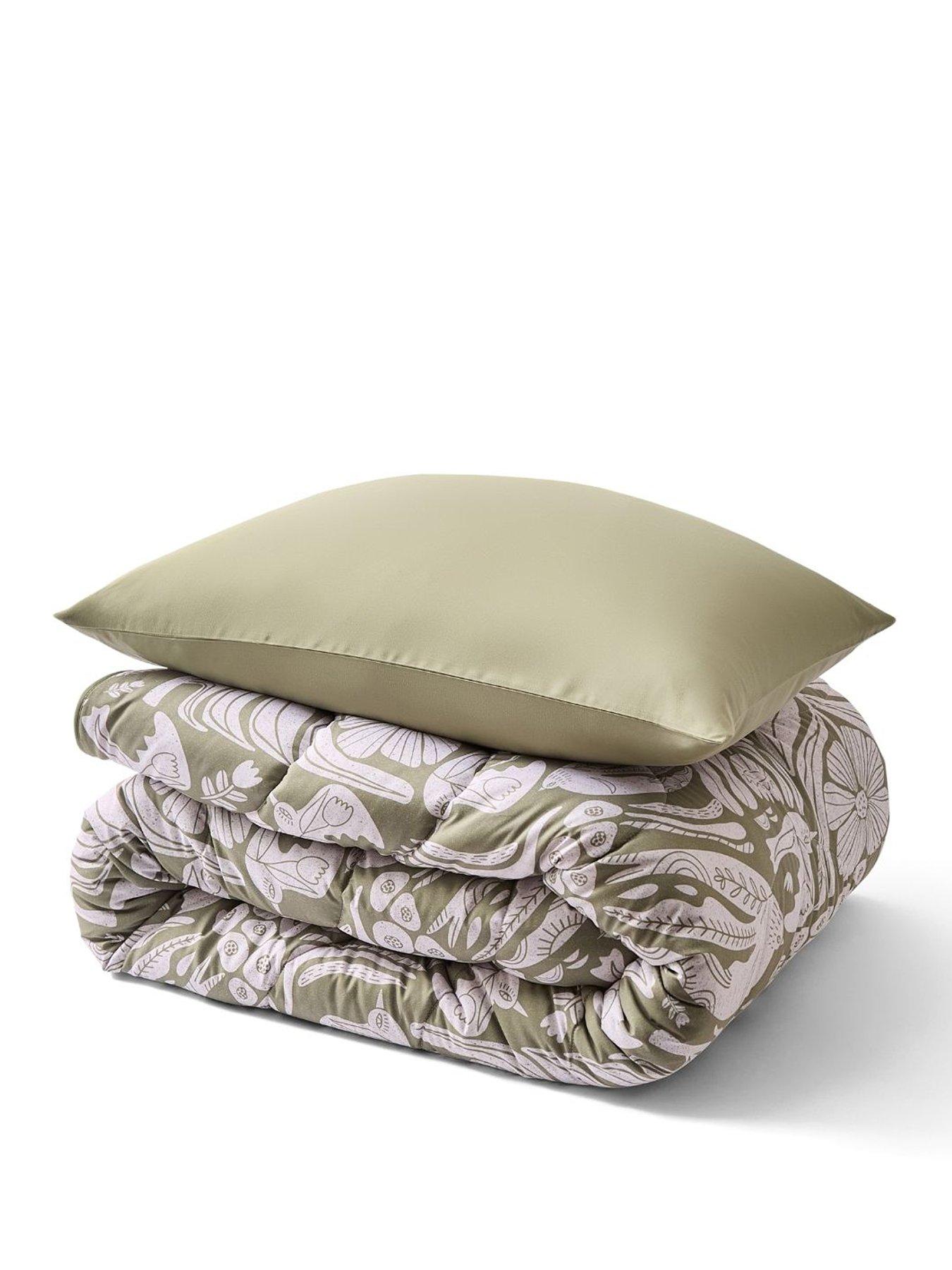 Image 2 of 7 of Night Lark Olive Meadow Coverless Duvet set 6 Tog