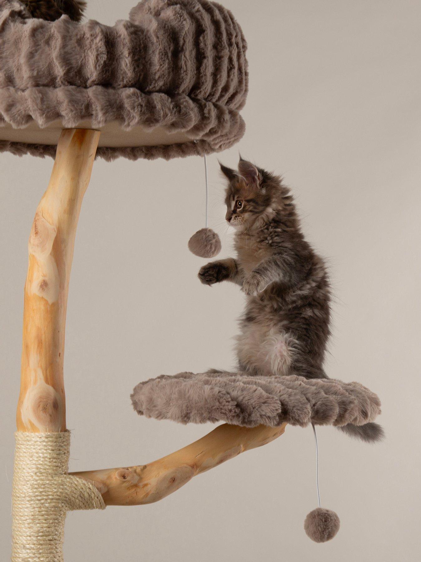 Image 3 of 7 of Scruffs Pyrenees Cat Scratching Tree - Taupe