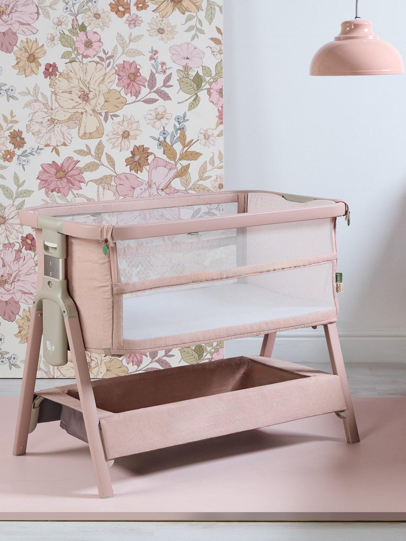 Tutti Bambini Cozee Zen Bedside Crib - Blush