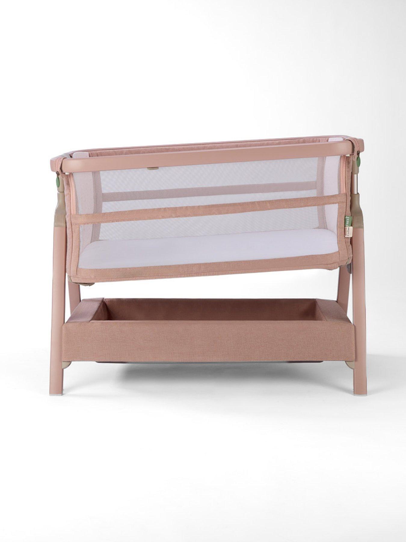Image 4 of 7 of Tutti Bambini Cozee Zen Bedside Crib - Blush