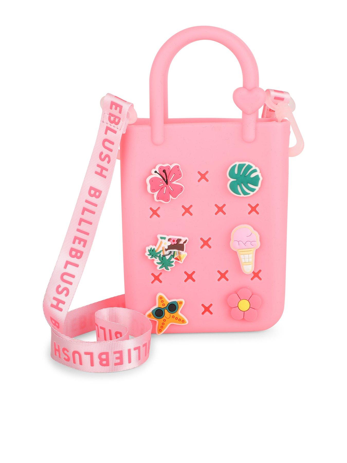 Image 1 of 6 of Billieblush Girls Badge Bag - Bright Pink