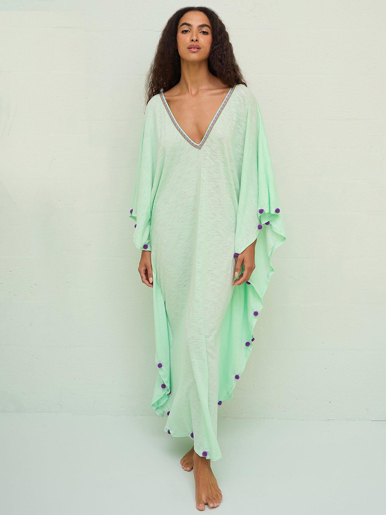 PITUSA Pitusa Colourblock Pom Pom Sevillana - Aqua