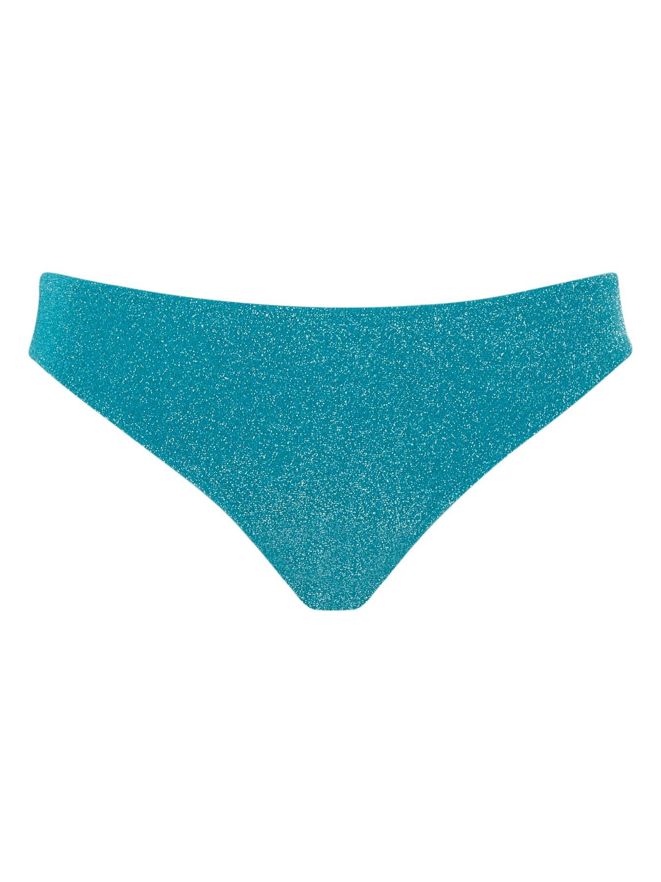 Image 5 of 5 of Panache Sparkle Teal Classic Bikini Brief