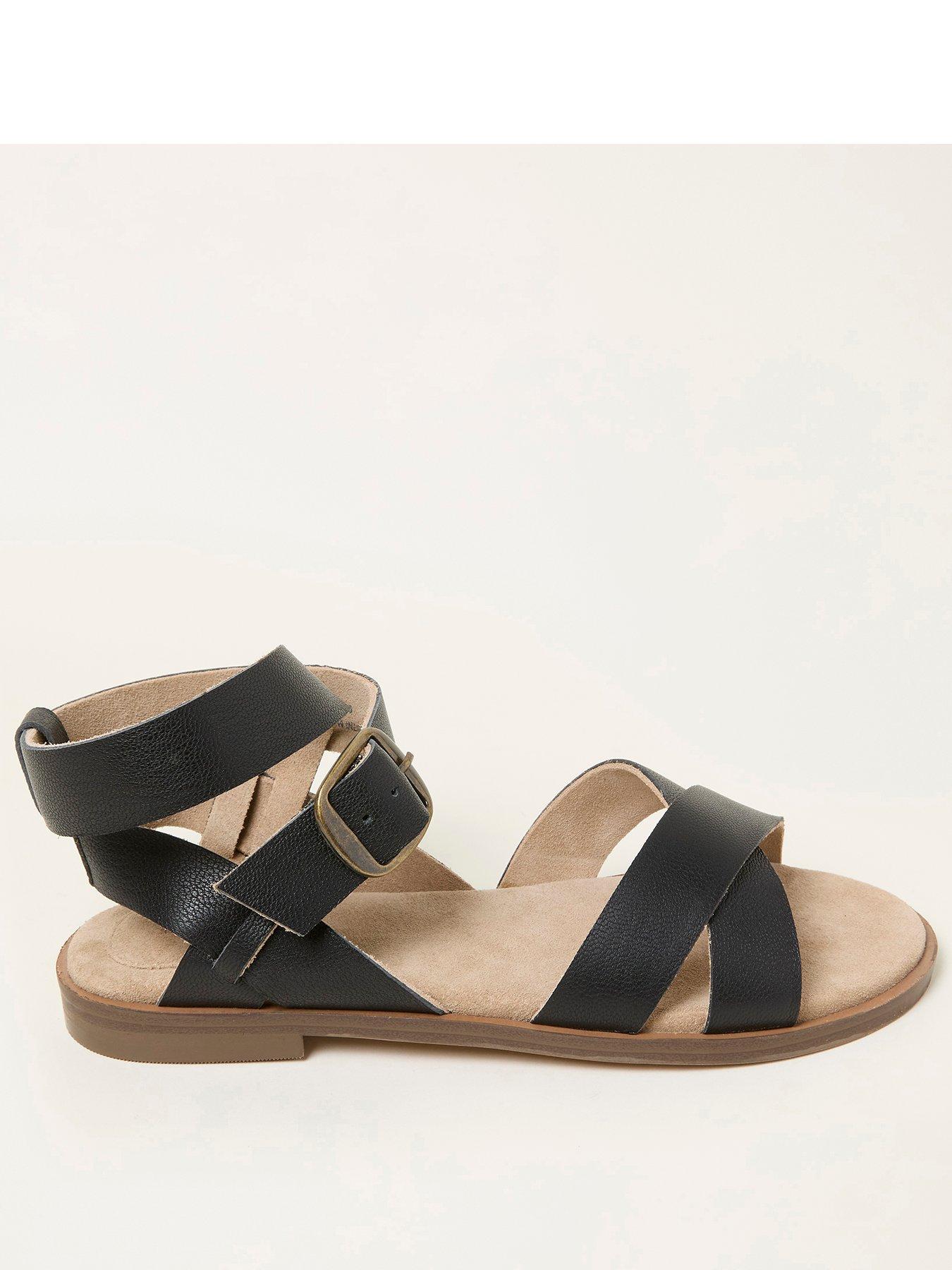 FatFace Crossover Gladiator - Black