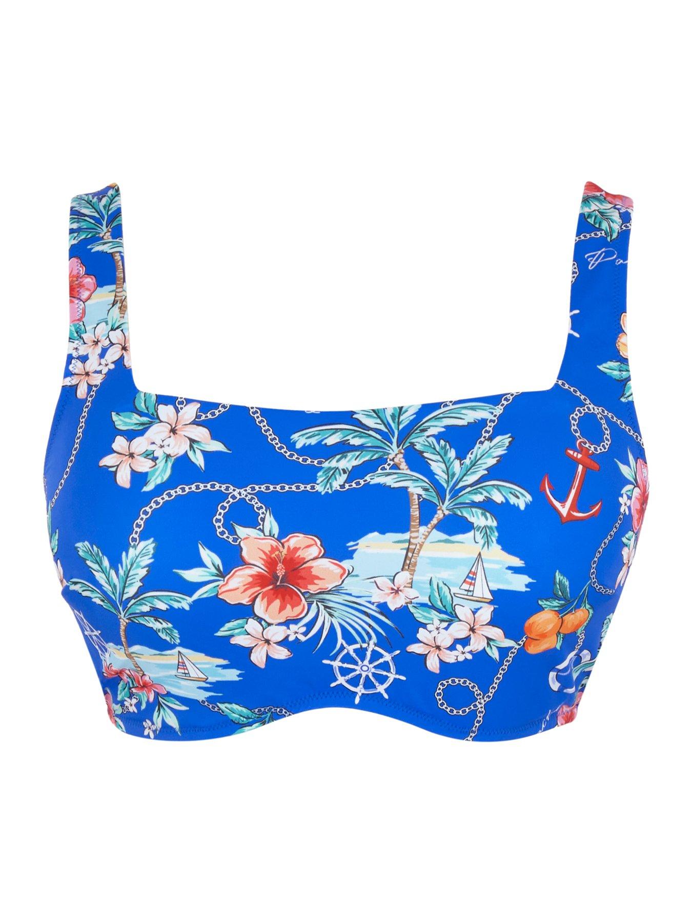 Image 6 of 6 of Panache Paradiso Print Gina Square Neck Bikini Top