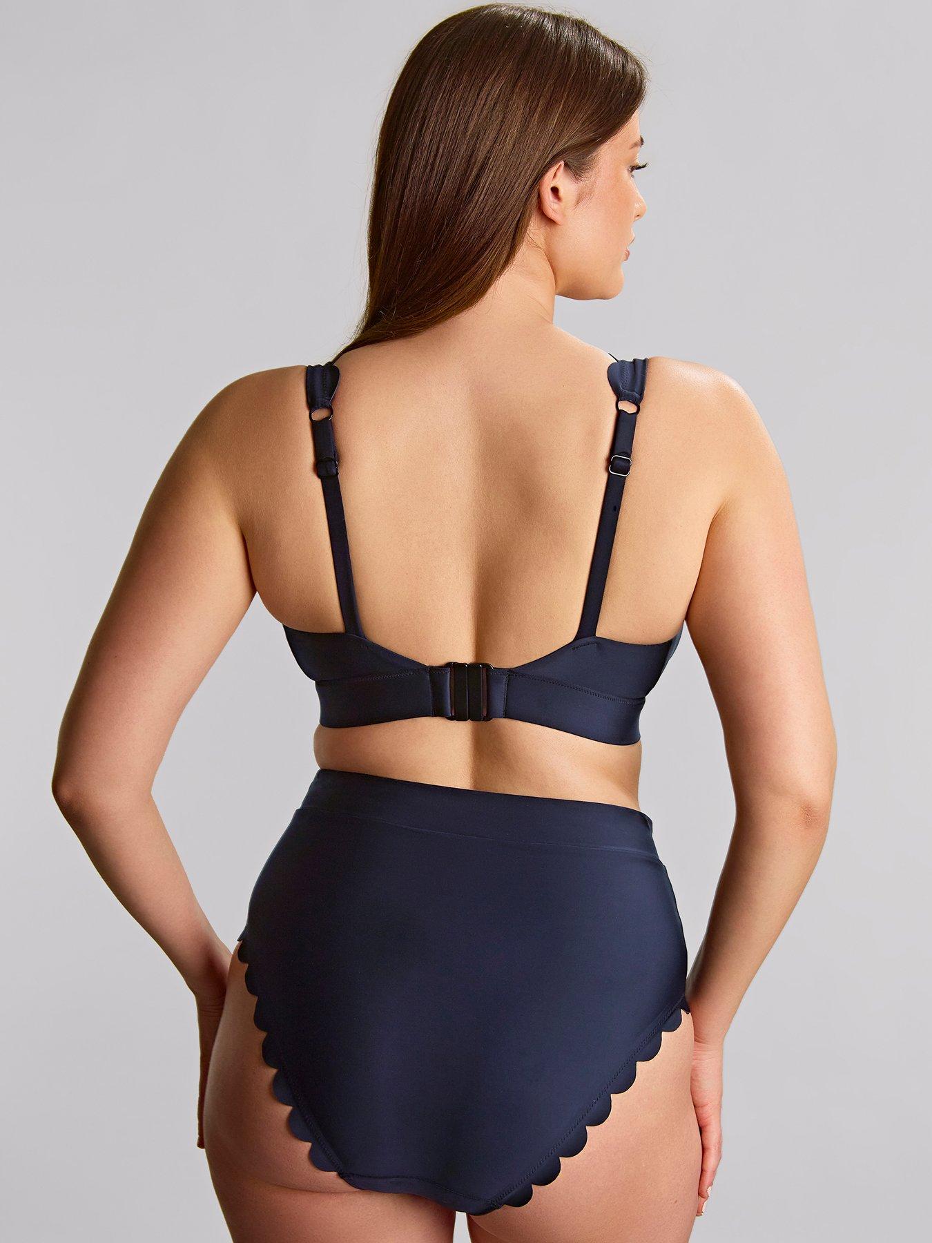 Image 2 of 4 of Panache Signature Ink Blue High Waist Bikini Brief - Blue