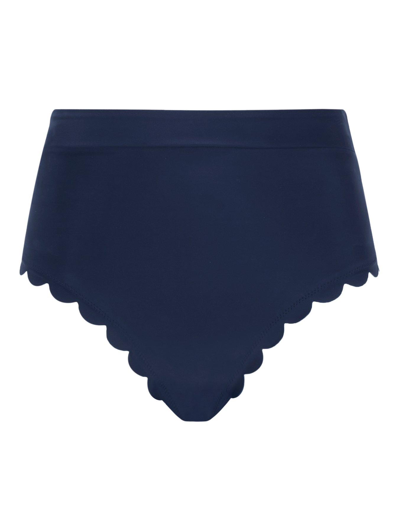 Image 4 of 4 of Panache Signature Ink Blue High Waist Bikini Brief - Blue