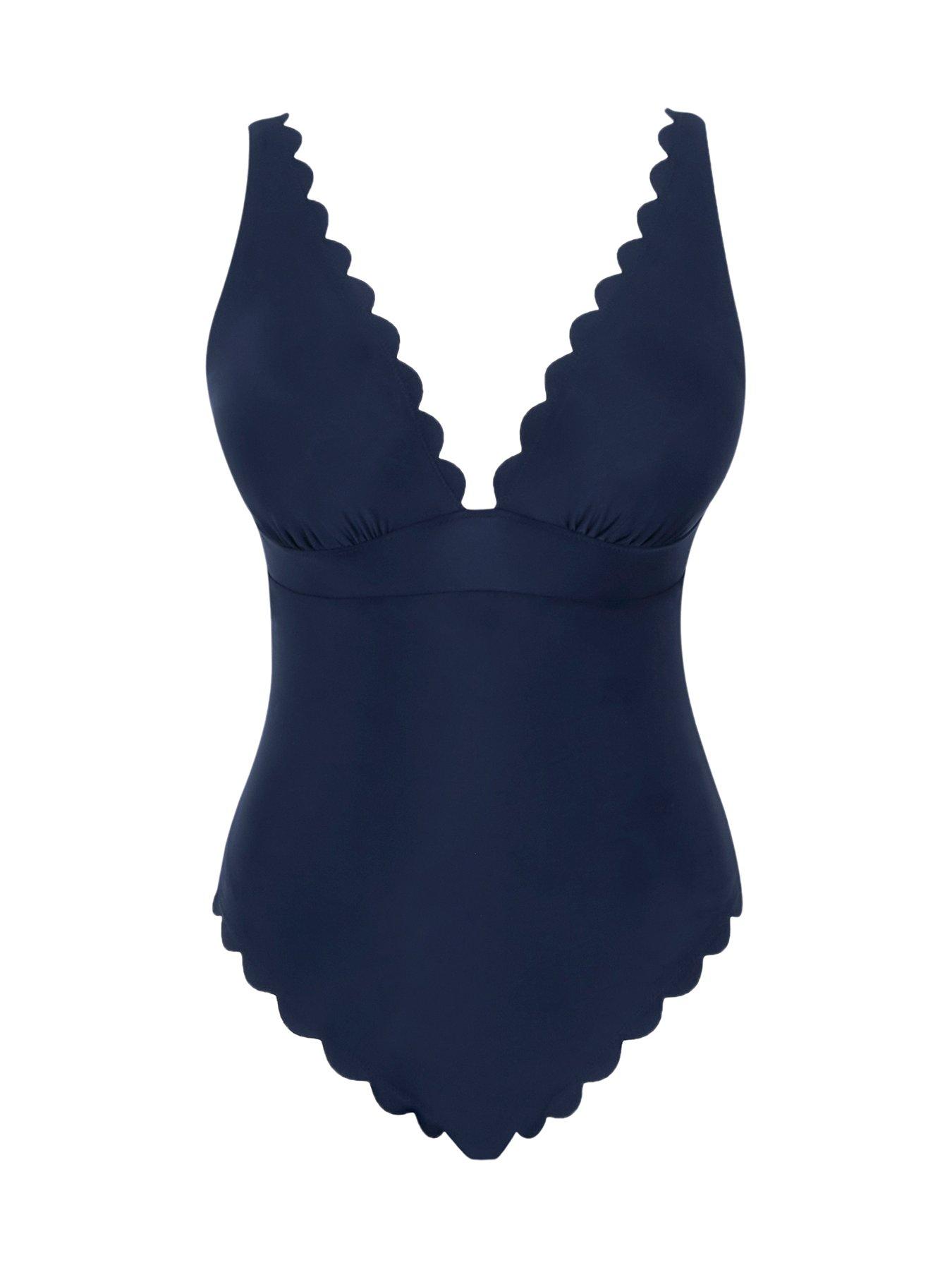 Image 6 of 6 of Panache Signature Ink Blue Taylor Non Wired Swimsuit - Blue