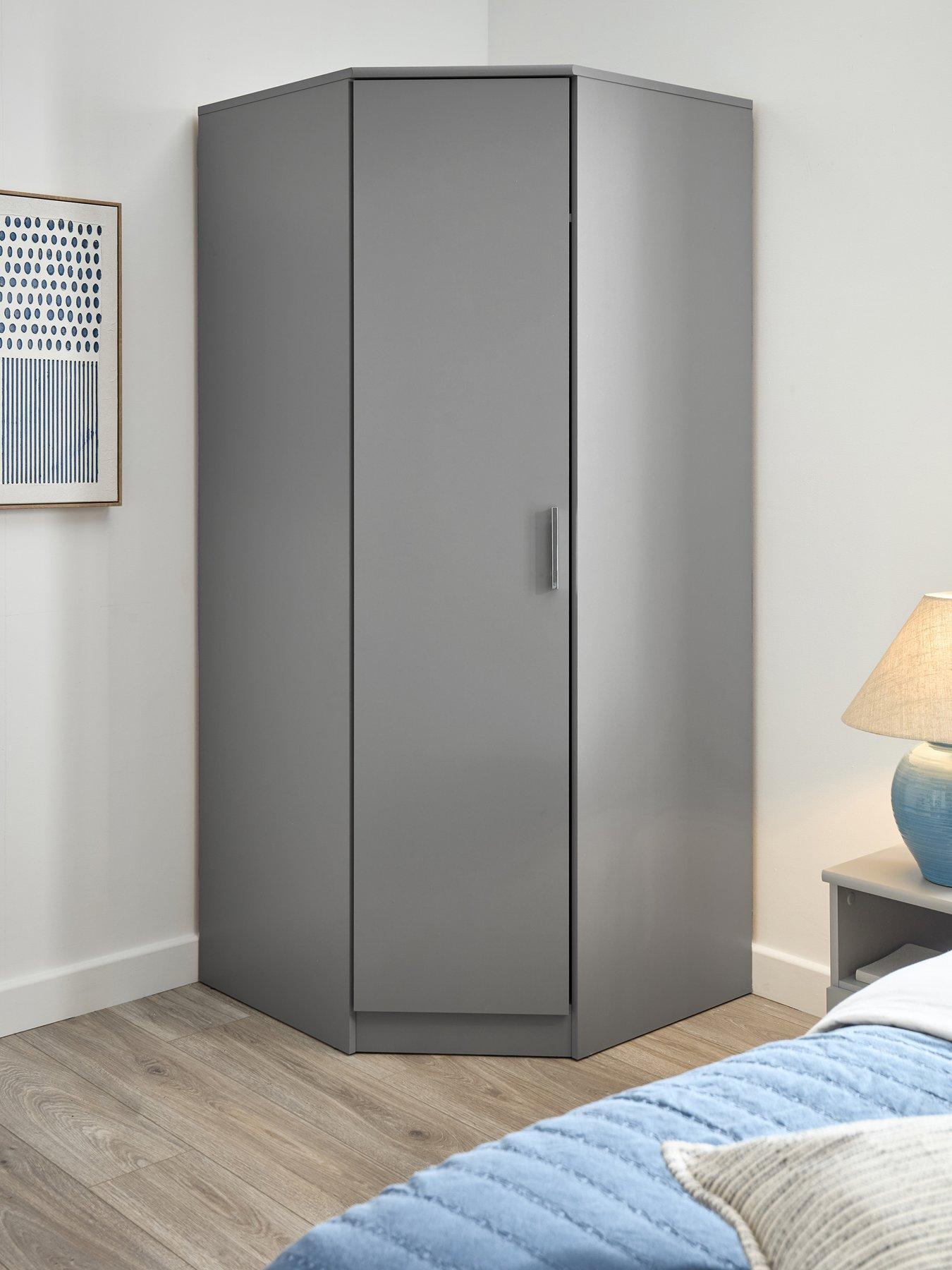 Image 1 of 7 of The Very Collection Panama Corner Wardrobe - Grey