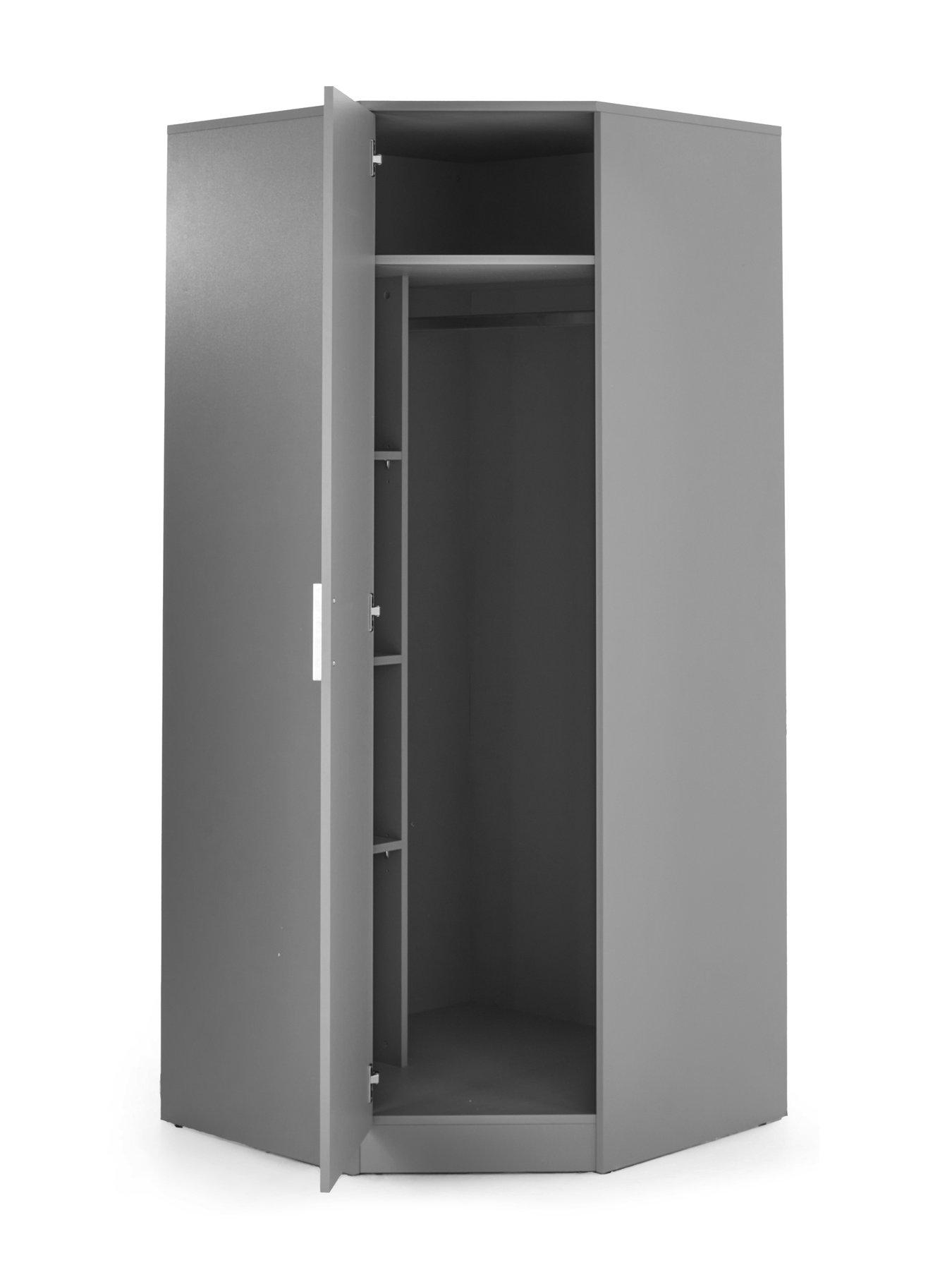Image 4 of 7 of The Very Collection Panama Corner Wardrobe - Grey