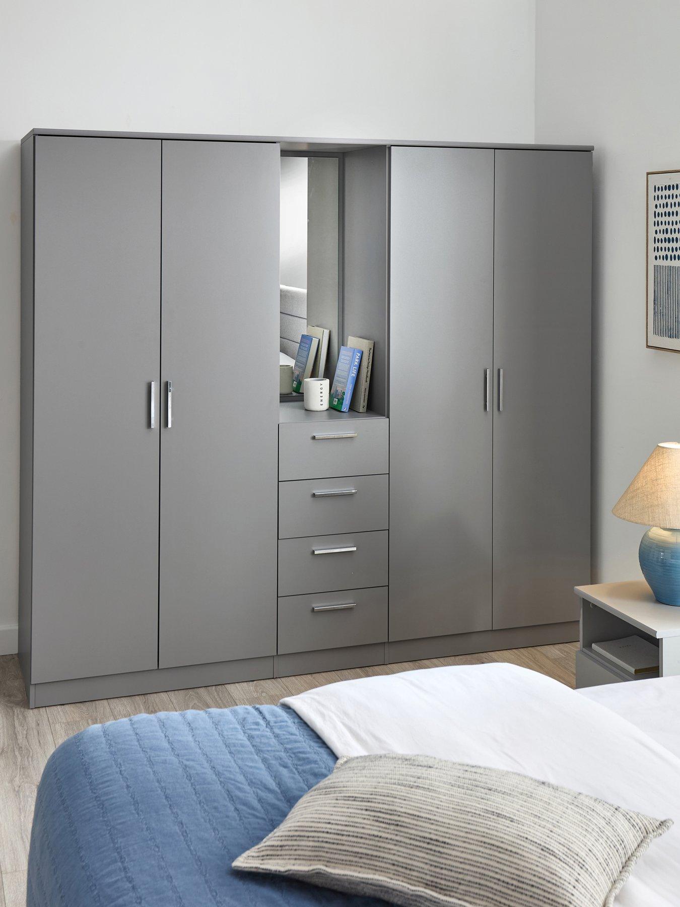 The Very Collection Panama 4 Door 4 Drawer Combi Fitment W/mirr