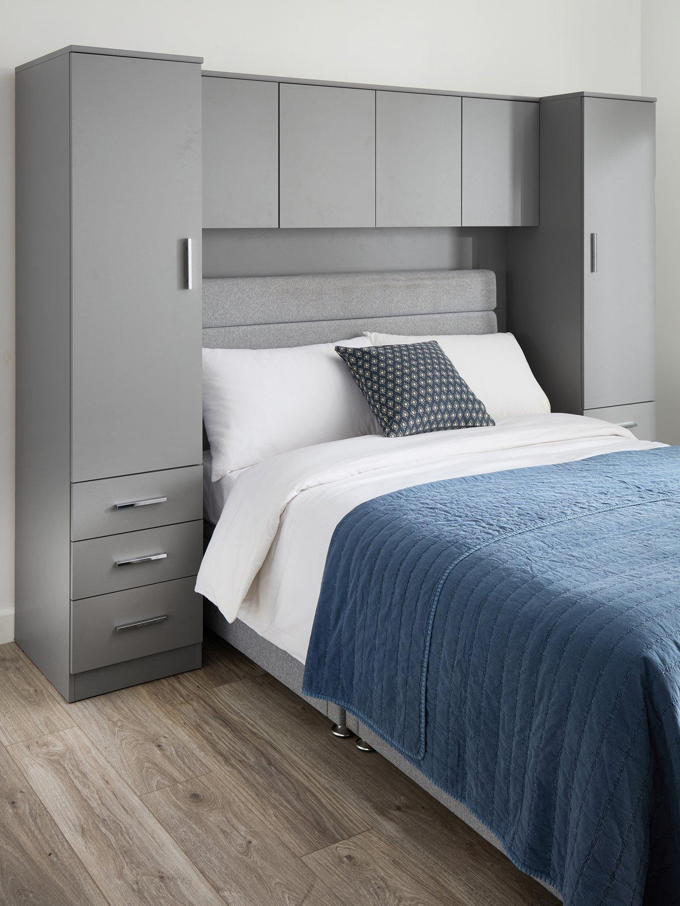 The Very Collection Panama Overbed Wardrobe - Grey - FSC® Certified