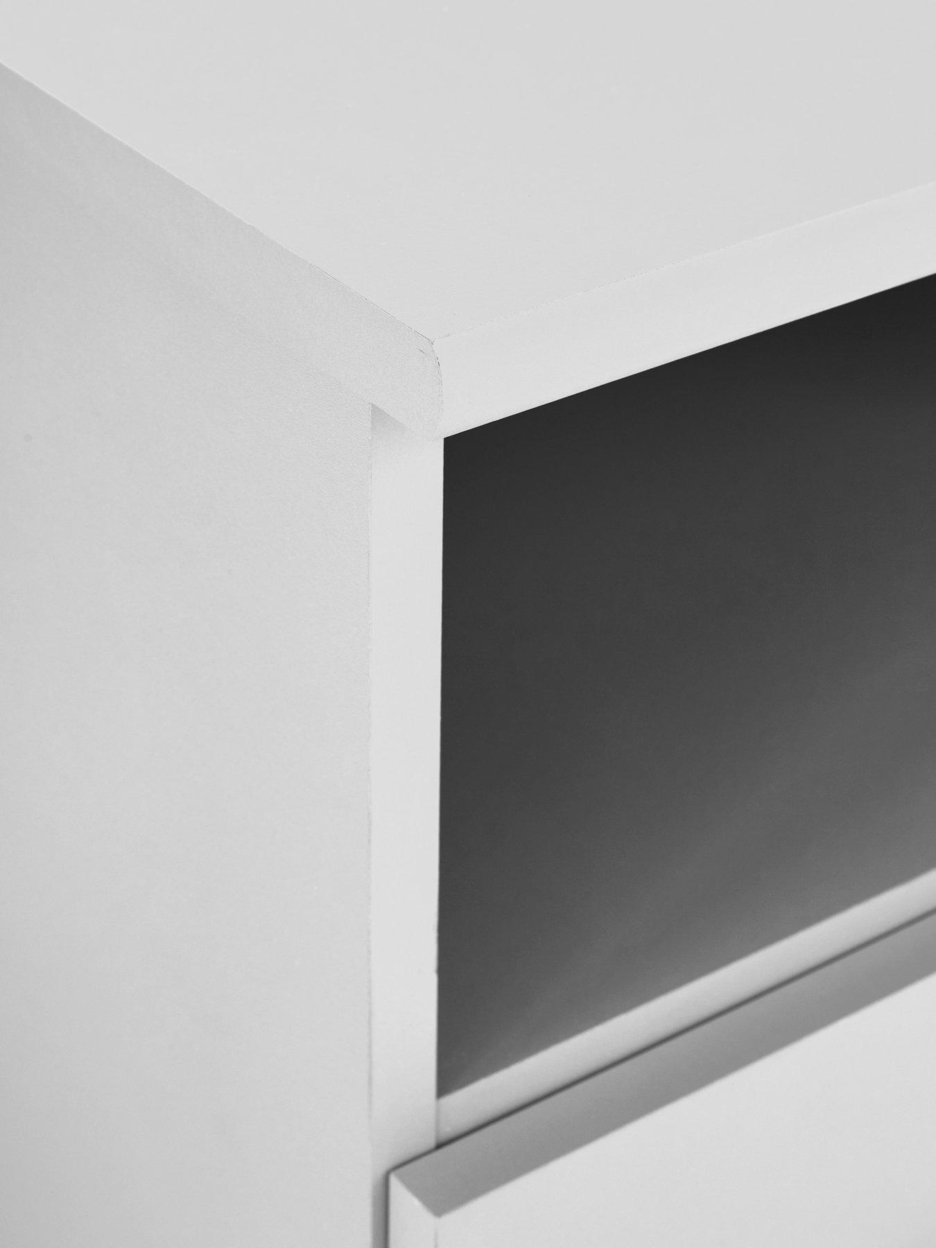 Image 7 of 7 of The Very Collection Panama 1 Drawer Bedside Cabinet - White