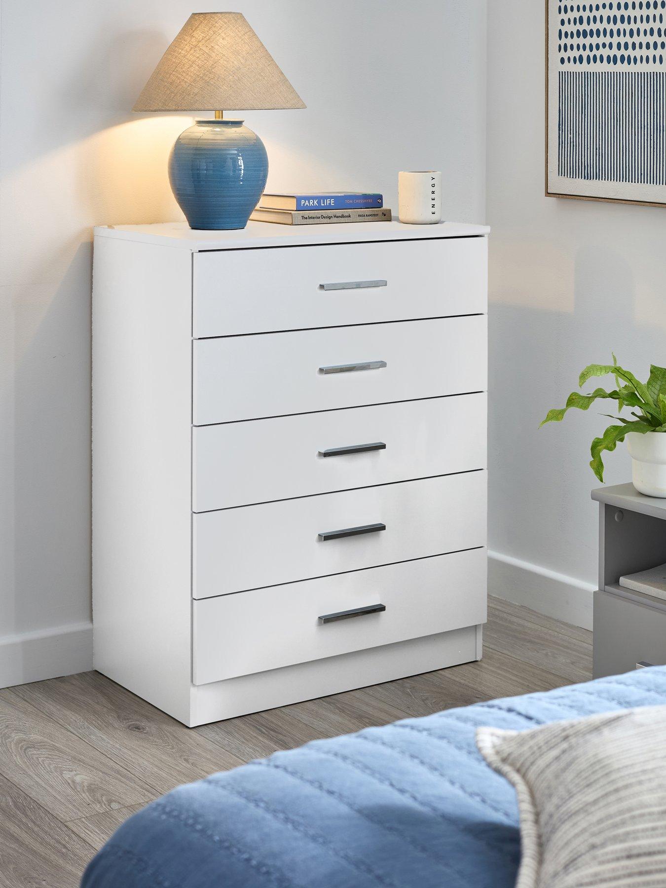 The Very Collection Panama 5 Drawer Chest - White