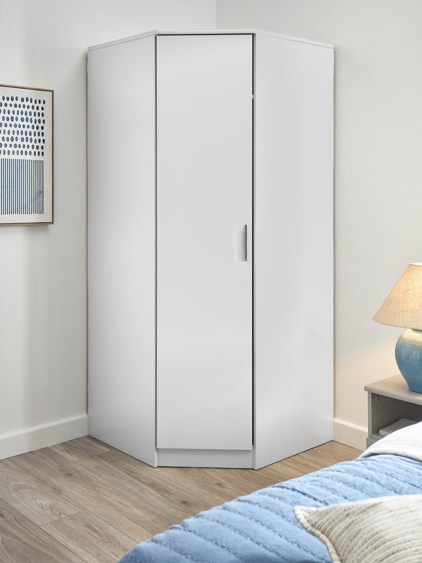 The Very Collection Panama Corner Wardrobe - White