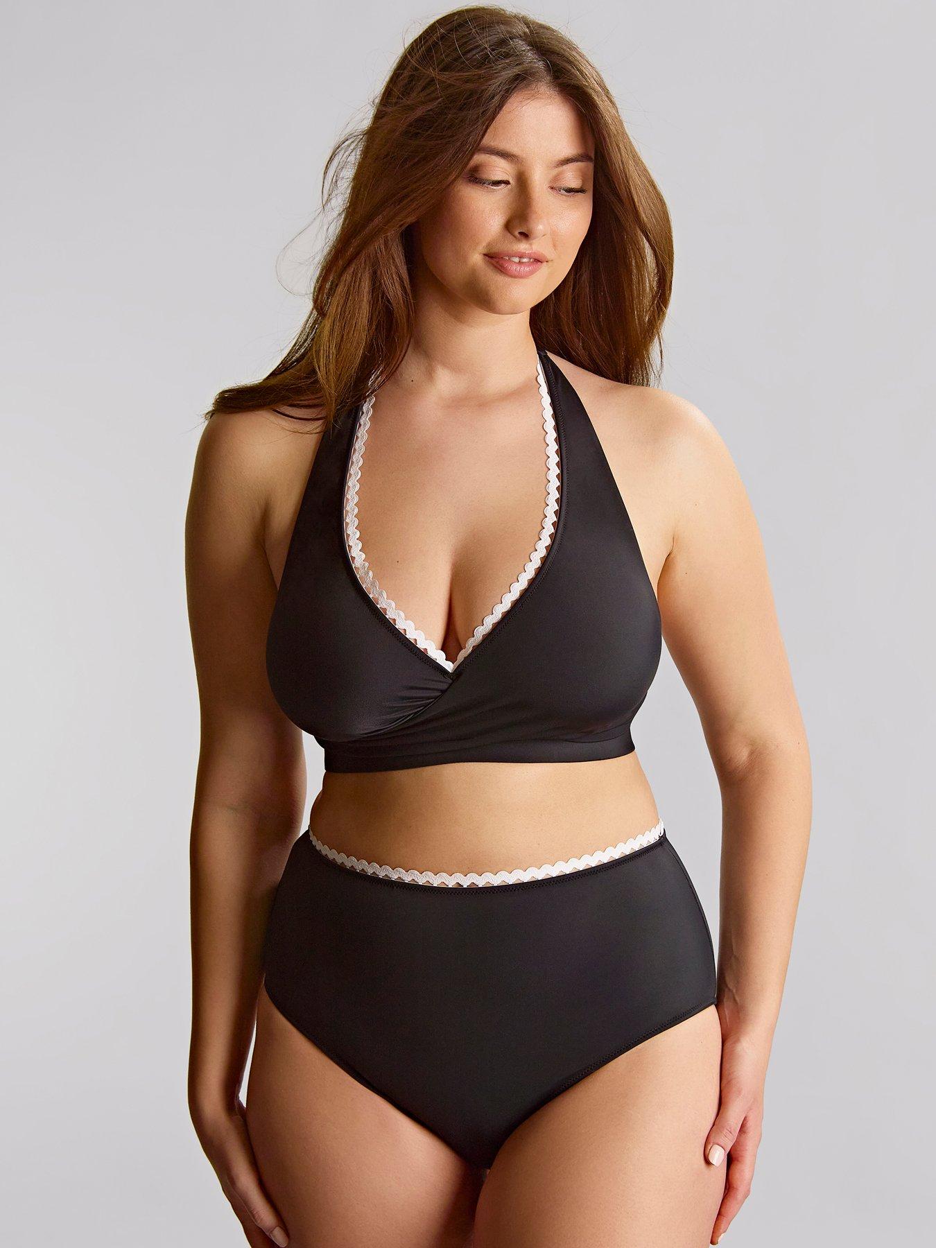 Image 4 of 5 of Panache Ric Rac Black Sofia Non Wired Bikini Top