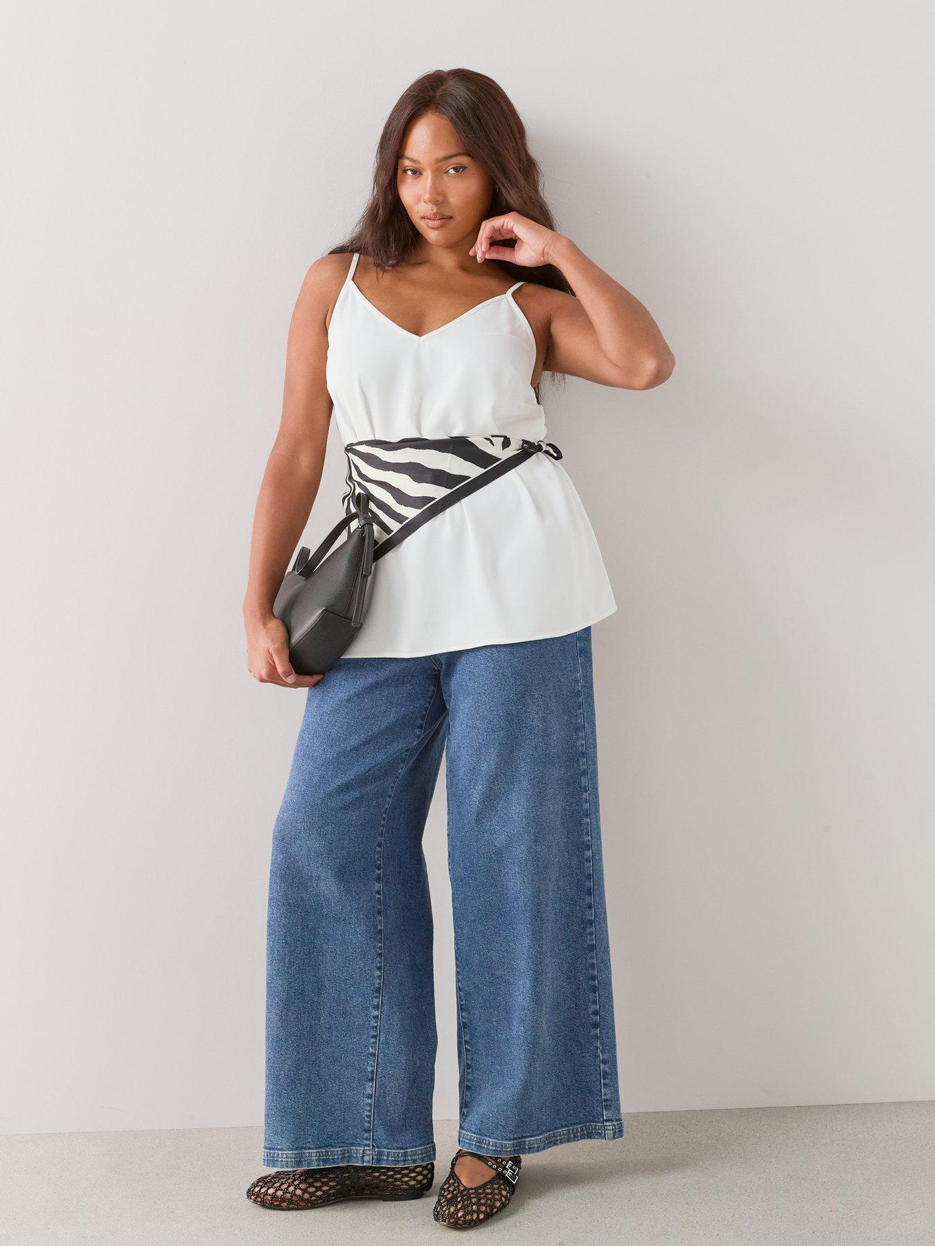 Image 3 of 6 of The Very Collection Curve Essential Longline Cami Top - Ivory