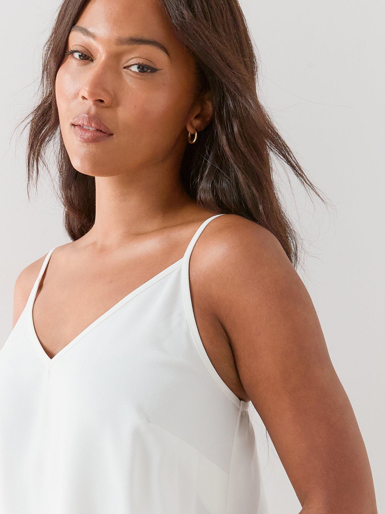 Image 4 of 6 of The Very Collection Curve Essential Longline Cami Top - Ivory