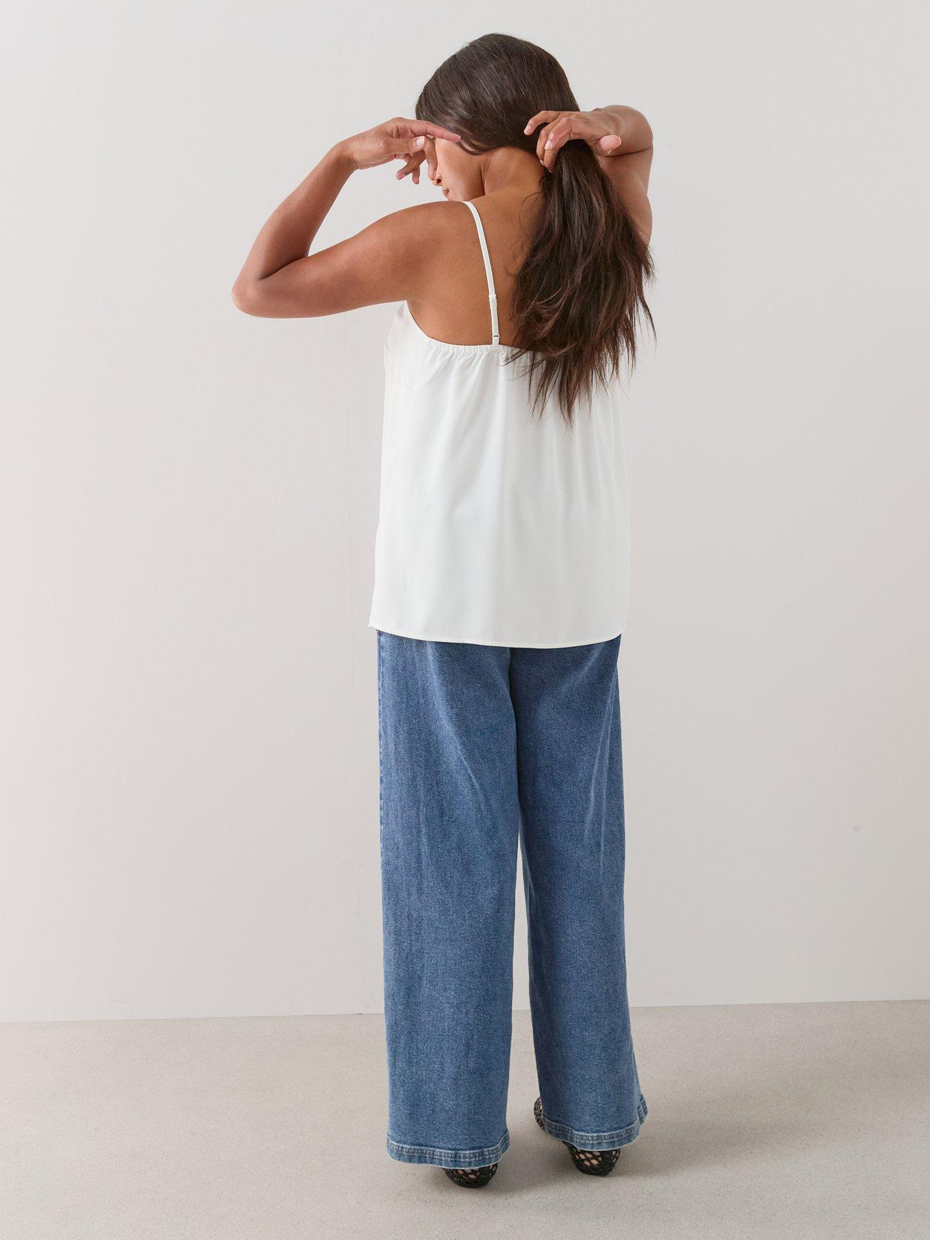 Image 6 of 6 of The Very Collection Curve Essential Longline Cami Top - Ivory
