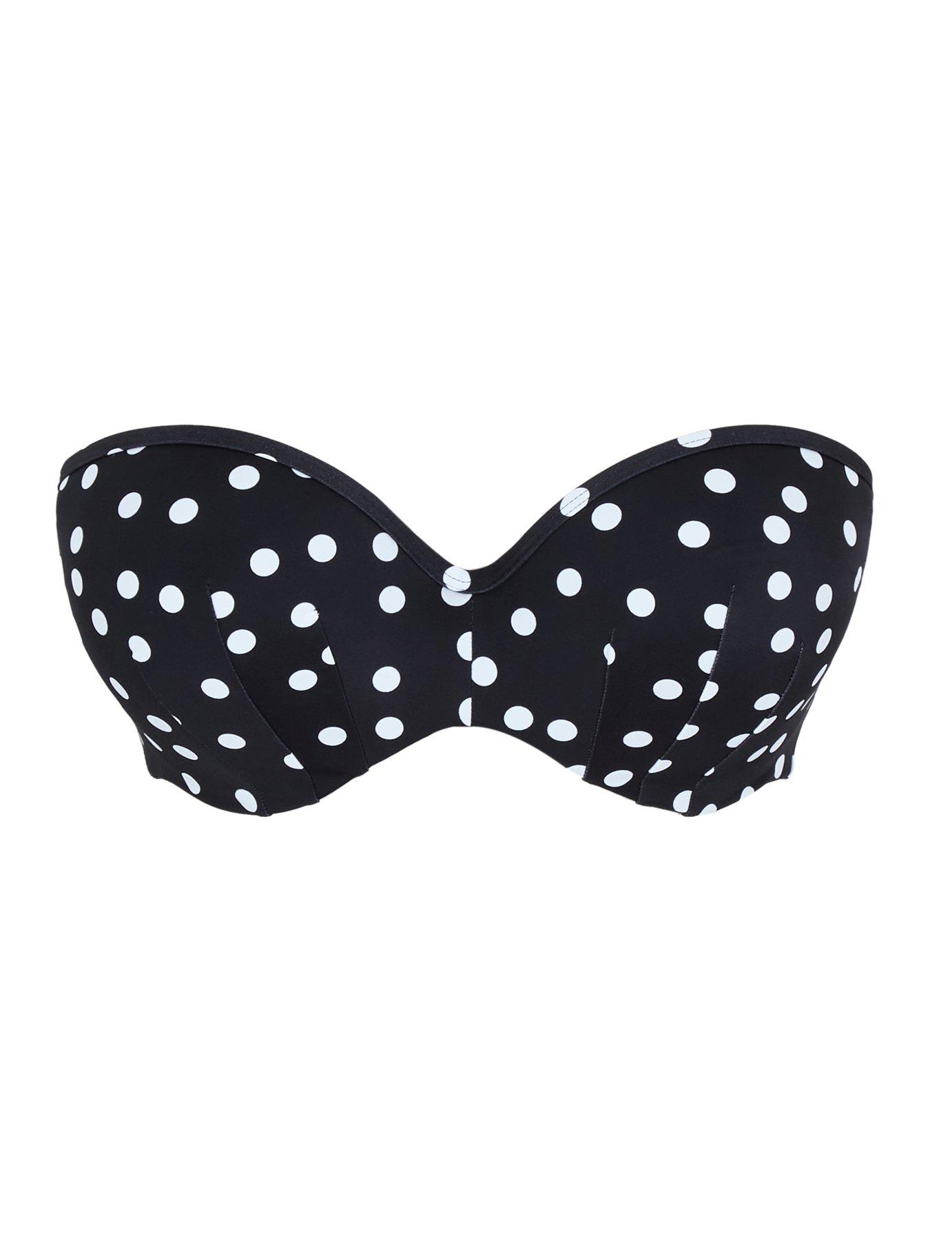 Image 6 of 6 of Panache Polka Dot Scarlett Bikini Bandeau