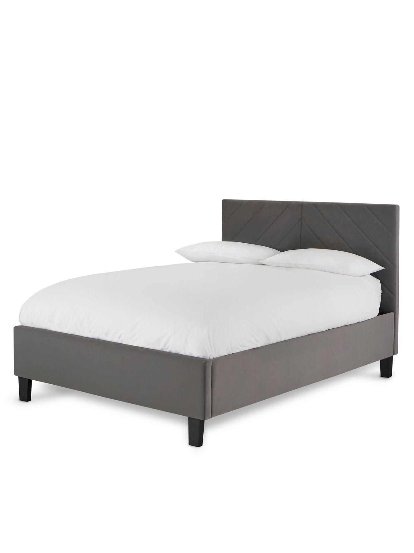 Image 3 of 6 of GFW Thea Chevron End Lift Up Storage Ottoman&nbsp;Bed with Mattress Options (Buy &amp; SAVE!)
