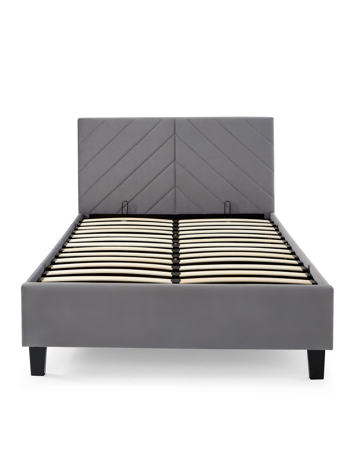 Image 5 of 6 of GFW Thea Chevron End Lift Up Storage Ottoman&nbsp;Bed with Mattress Options (Buy &amp; SAVE!)