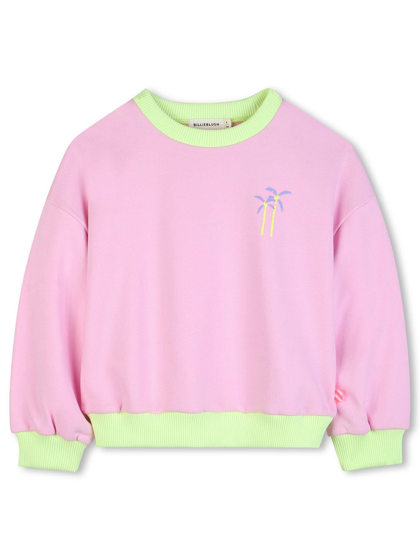 Image 2 of 3 of Billieblush Girls Sweat Top - Pink