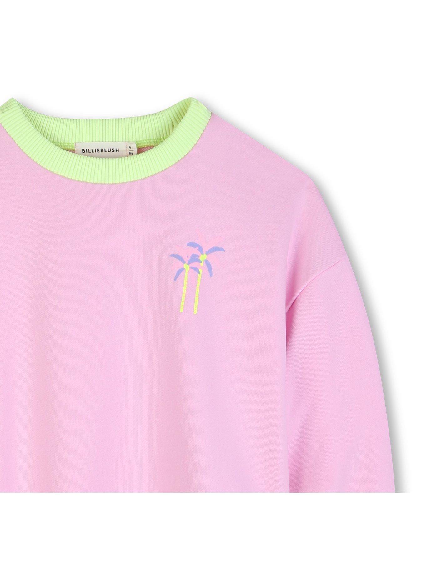 Image 3 of 3 of Billieblush Girls Sweat Top - Pink