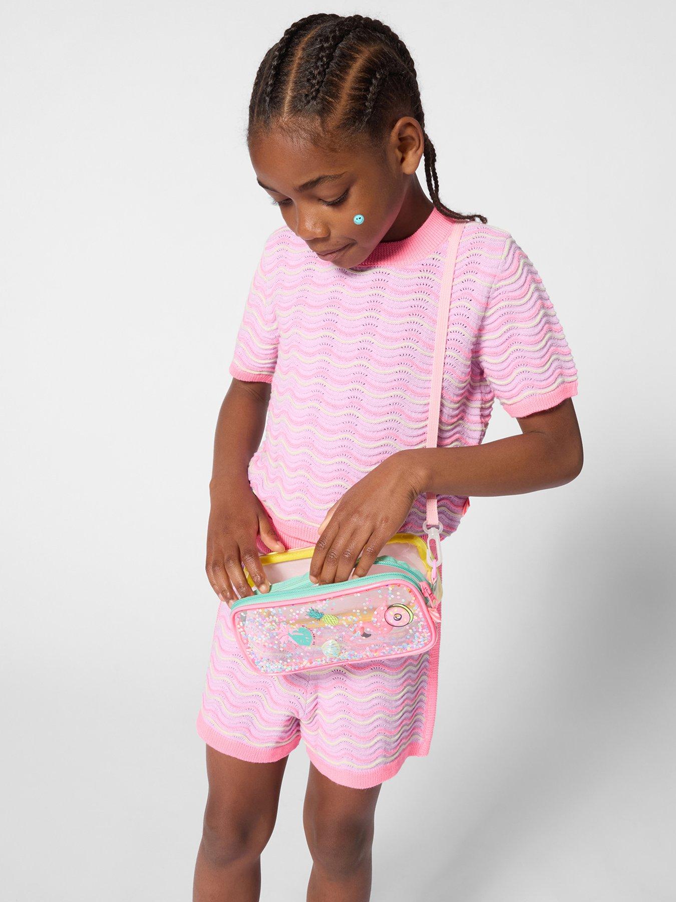 Billieblush Girls Crochet Shorts, Purple, Size Age: 10 Years