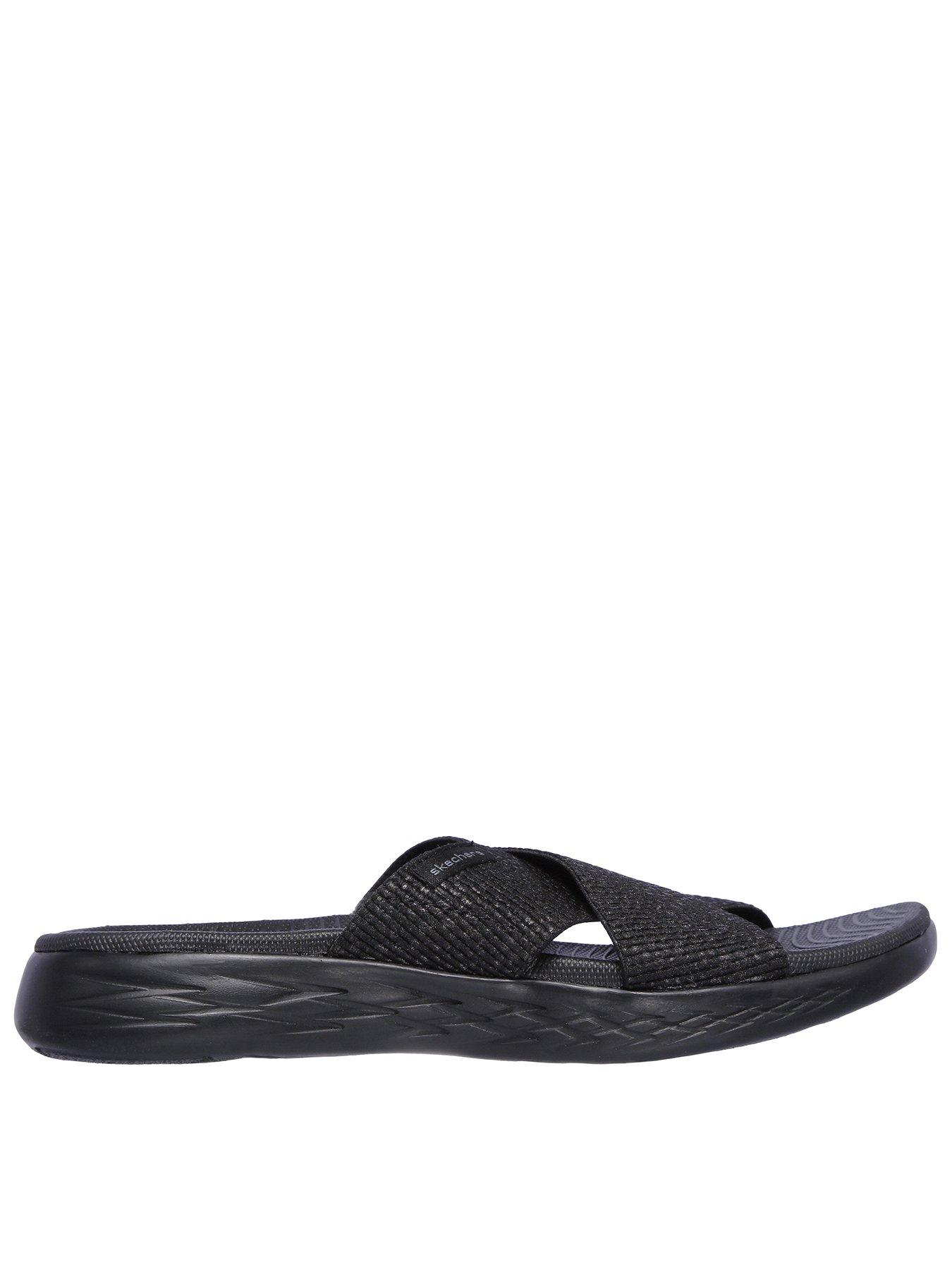 Skechers On-the-go 600 Sandals, Black, Size 5, Women