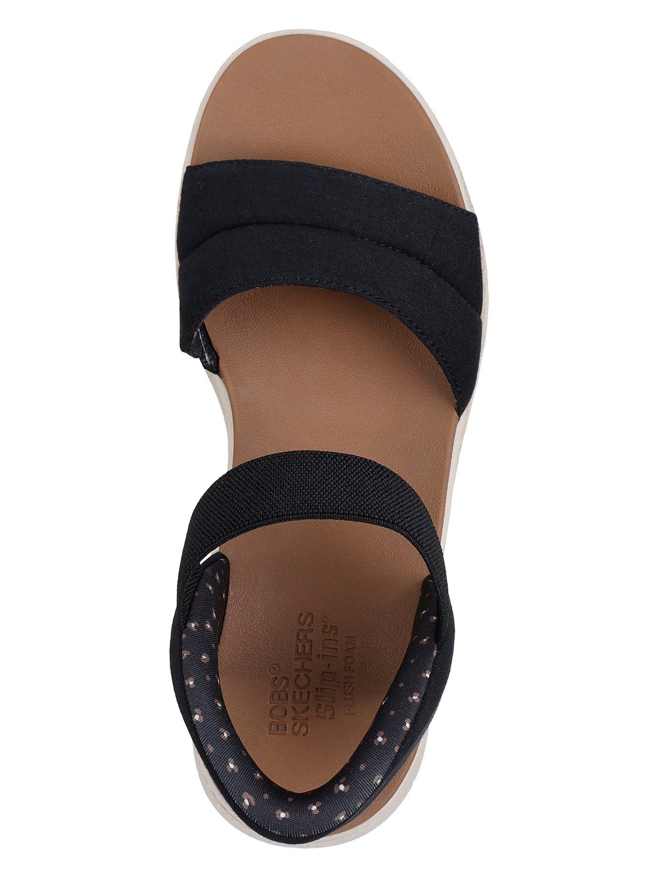 Image 3 of 5 of Skechers Bobs Sun Ray Wedge Sandals - Black