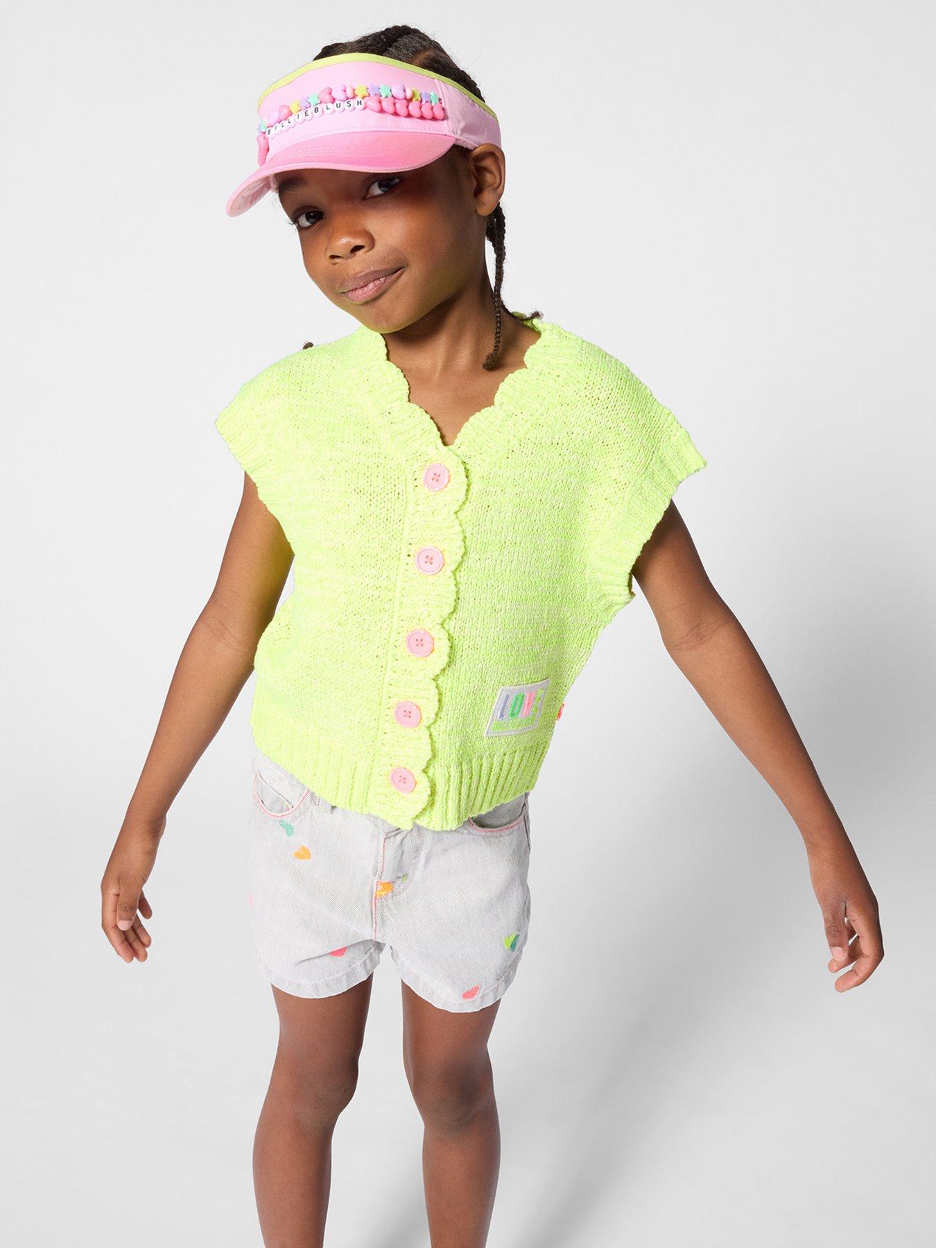 Billieblush Girls Knitted Cardigan - Yellow