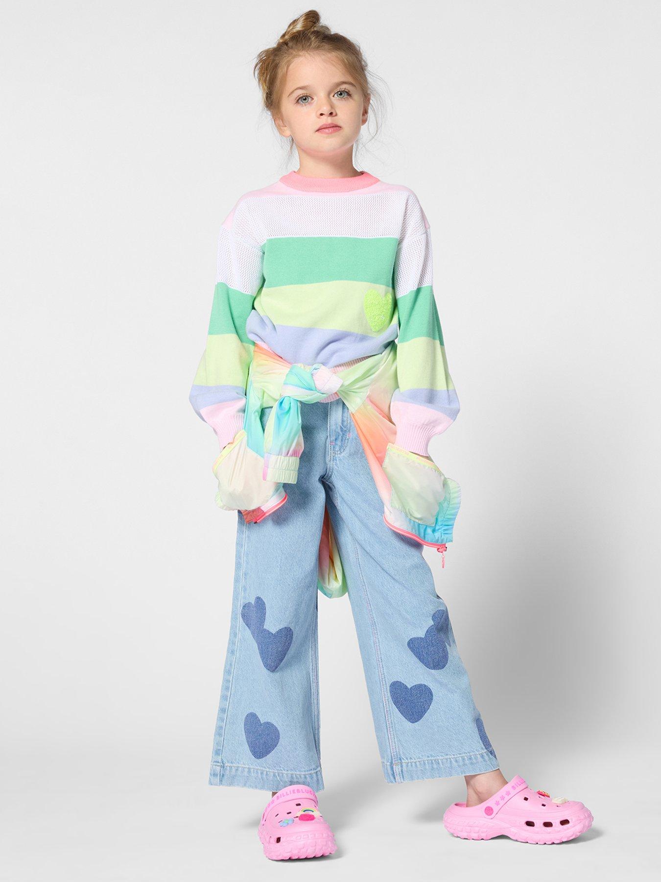 Billieblush Girls Stripe Jumper, Multi, Size Age: 3 Years