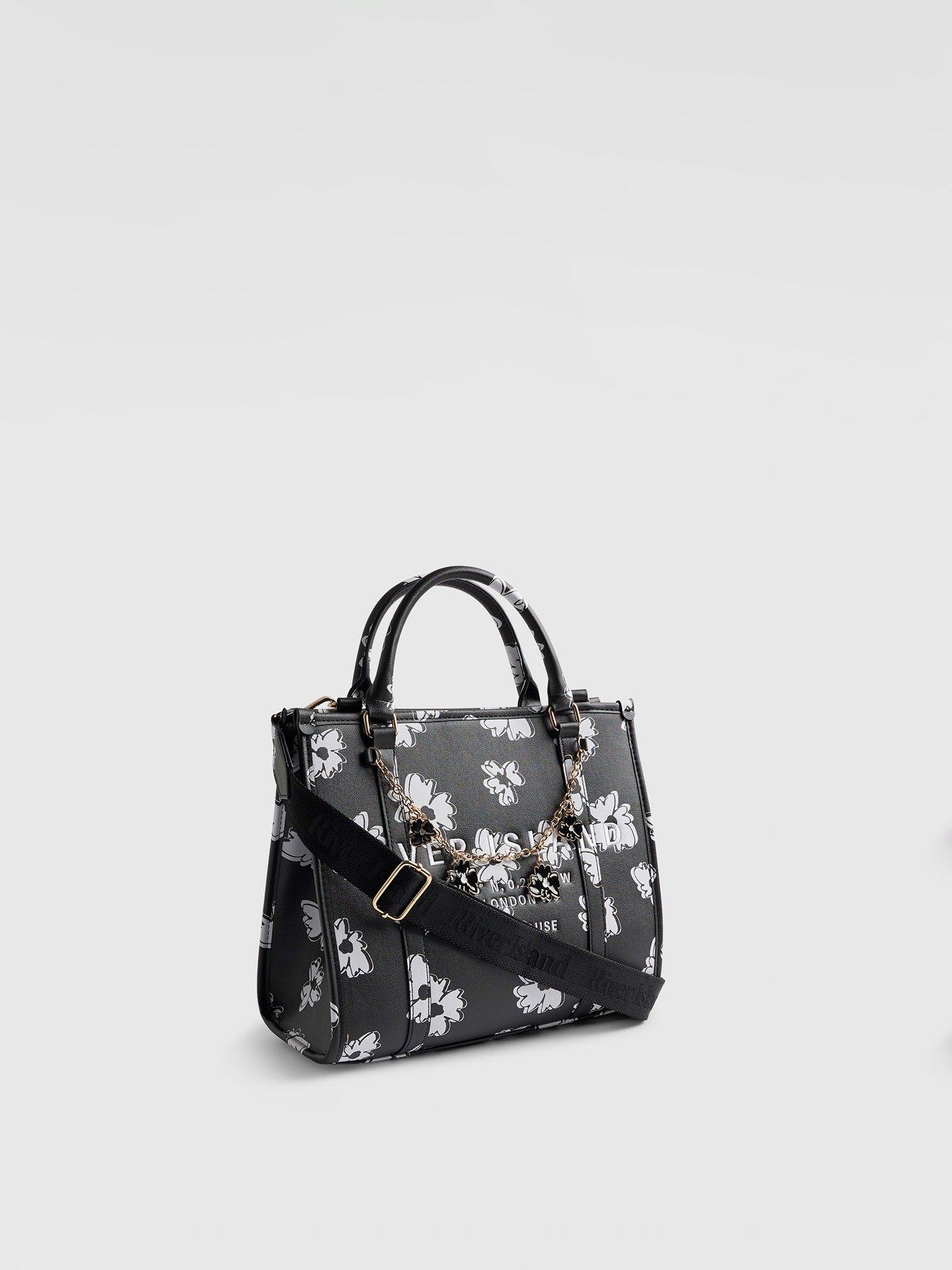 Image 4 of 6 of River Island Daisy Chain Tote Bag - Black