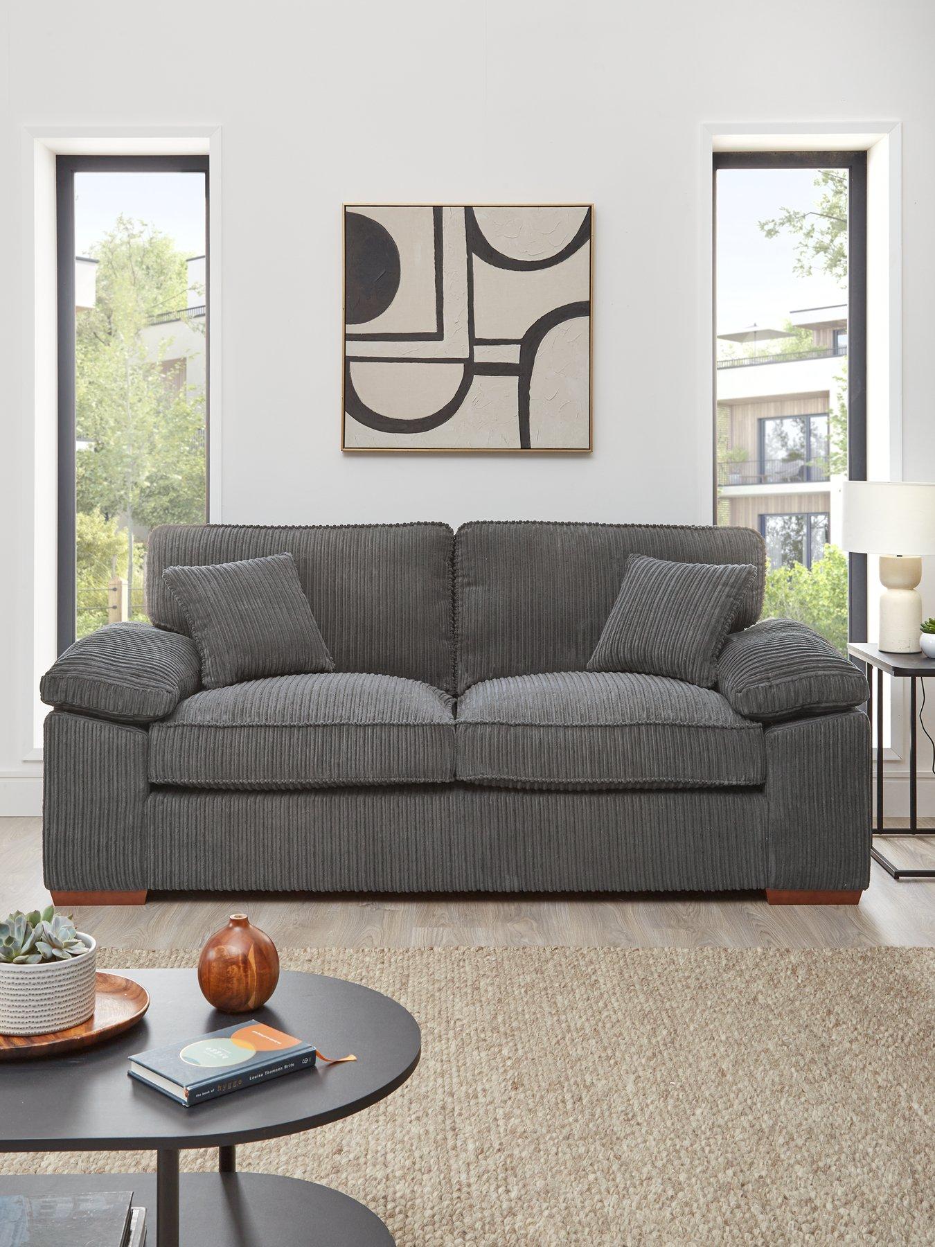 The Very Collection Parker 3 Seater Fabric Sofa + Chair
