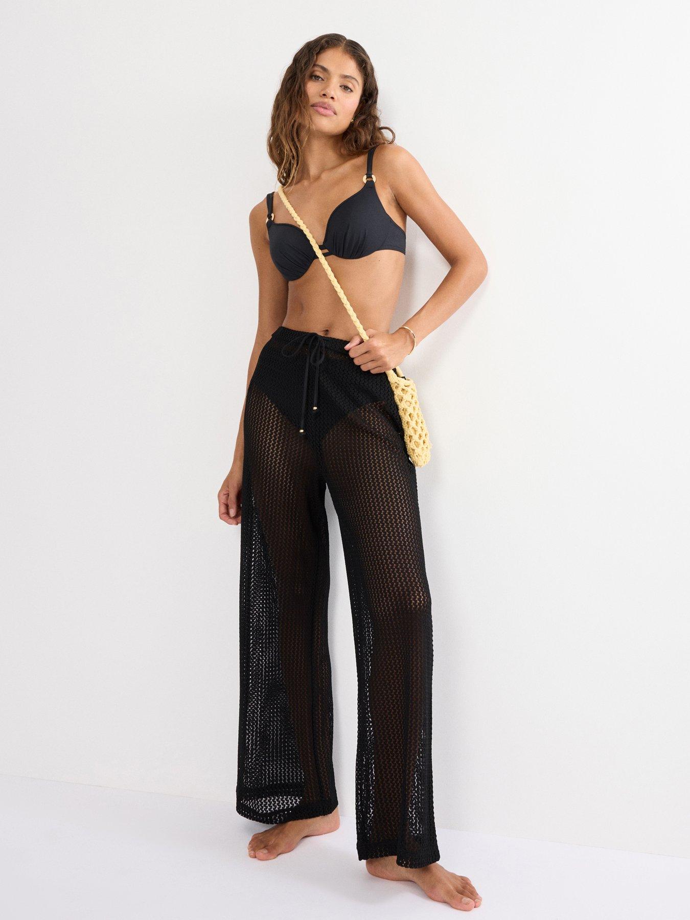 Triumph Beach Mywear Crochet Trousers-black