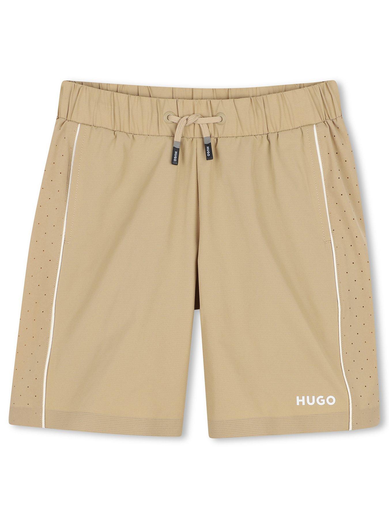 HUGO Boys Shorts, Beige, Size 8 Years