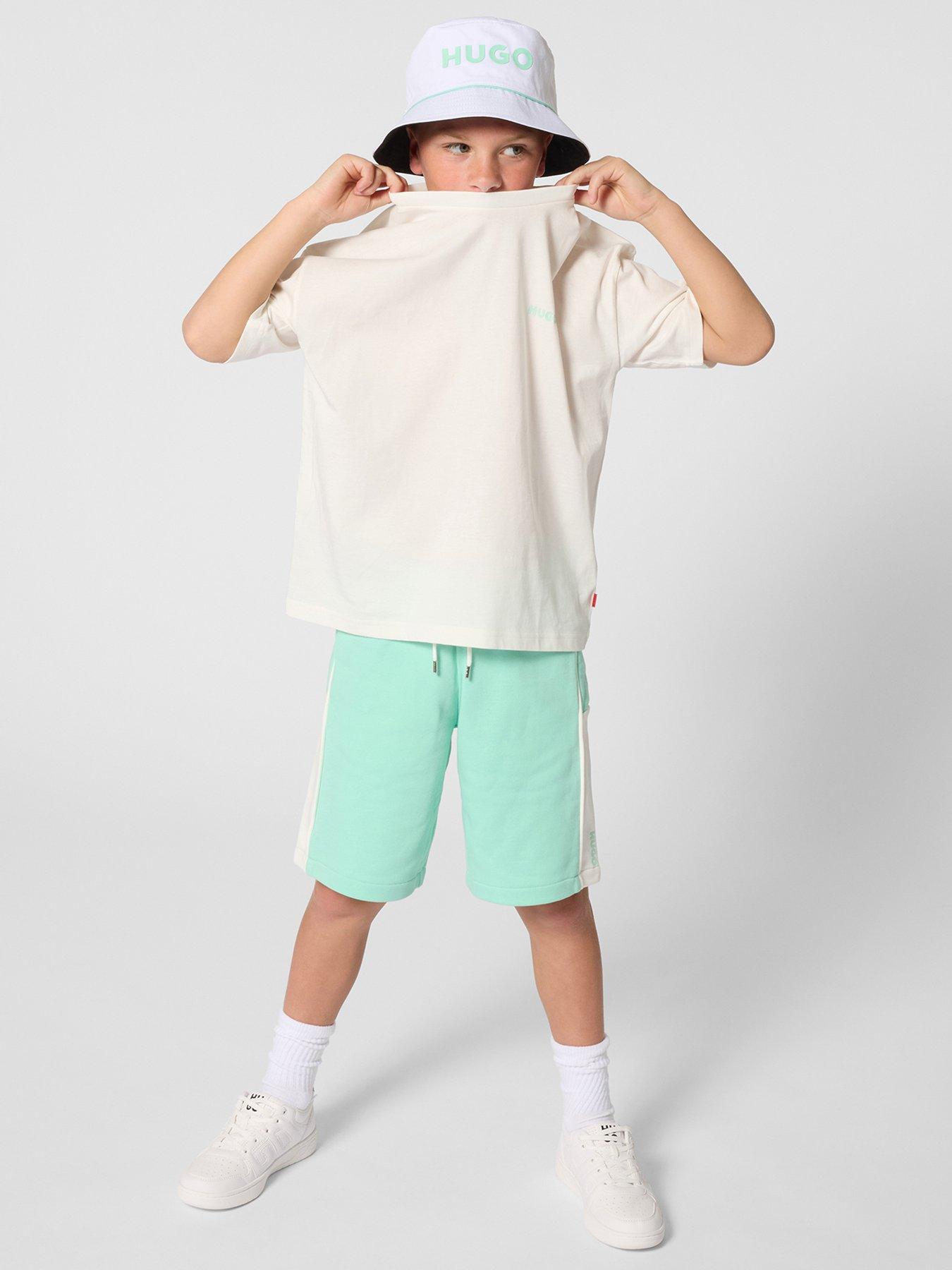 HUGO Boys Shorts, Green, Size 14 Years