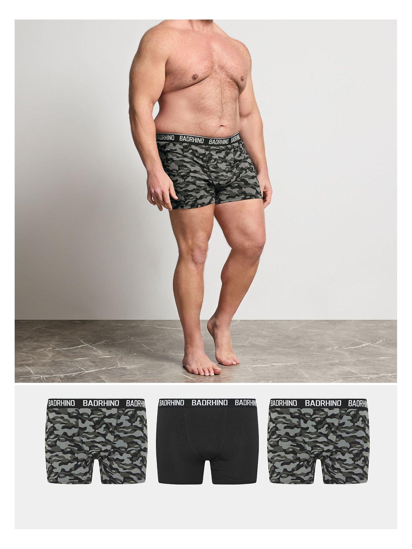 Image 1 of 4 of BadRhino 3 Pack Camo Boxer - Black