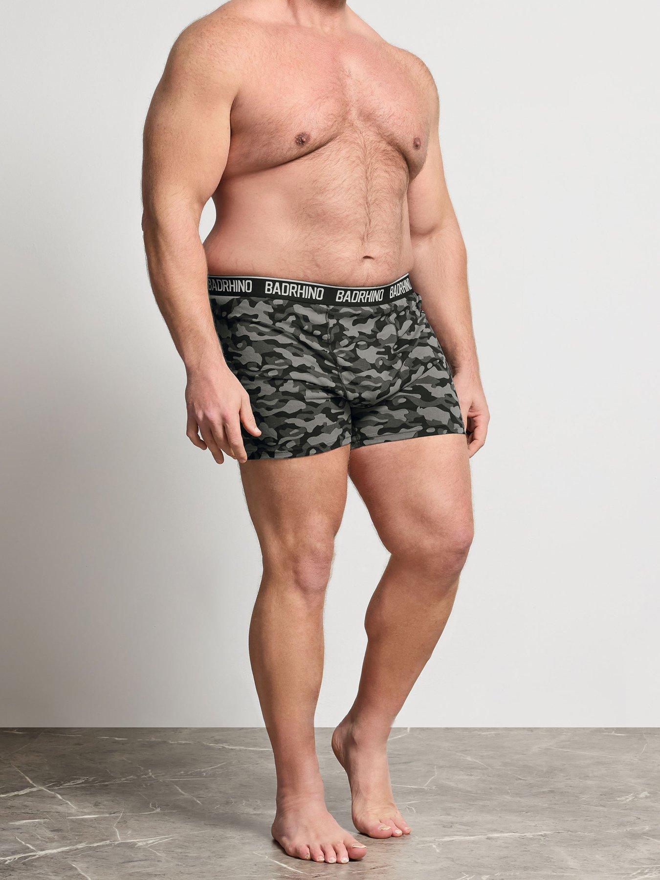 Image 2 of 4 of BadRhino 3 Pack Camo Boxer - Black