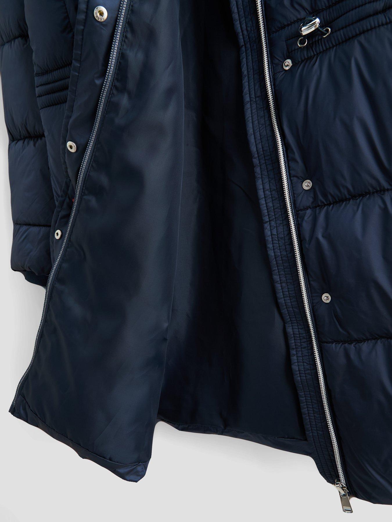 Image 5 of 6 of The Very Collection Girls Padded Coat With Hood (3 - 16 years) - Navy