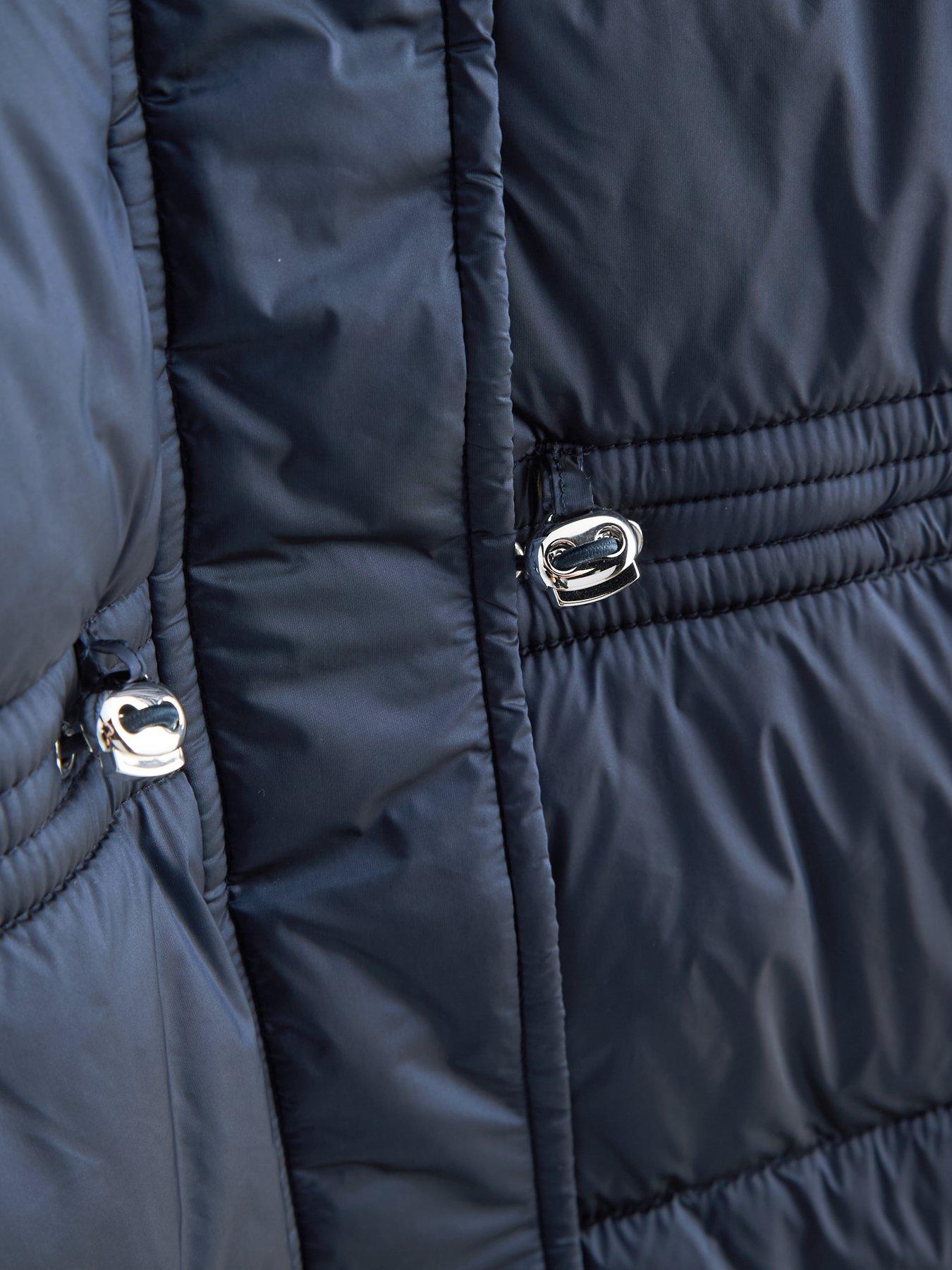 Image 6 of 6 of The Very Collection Girls Padded Coat With Hood (3 - 16 years) - Navy