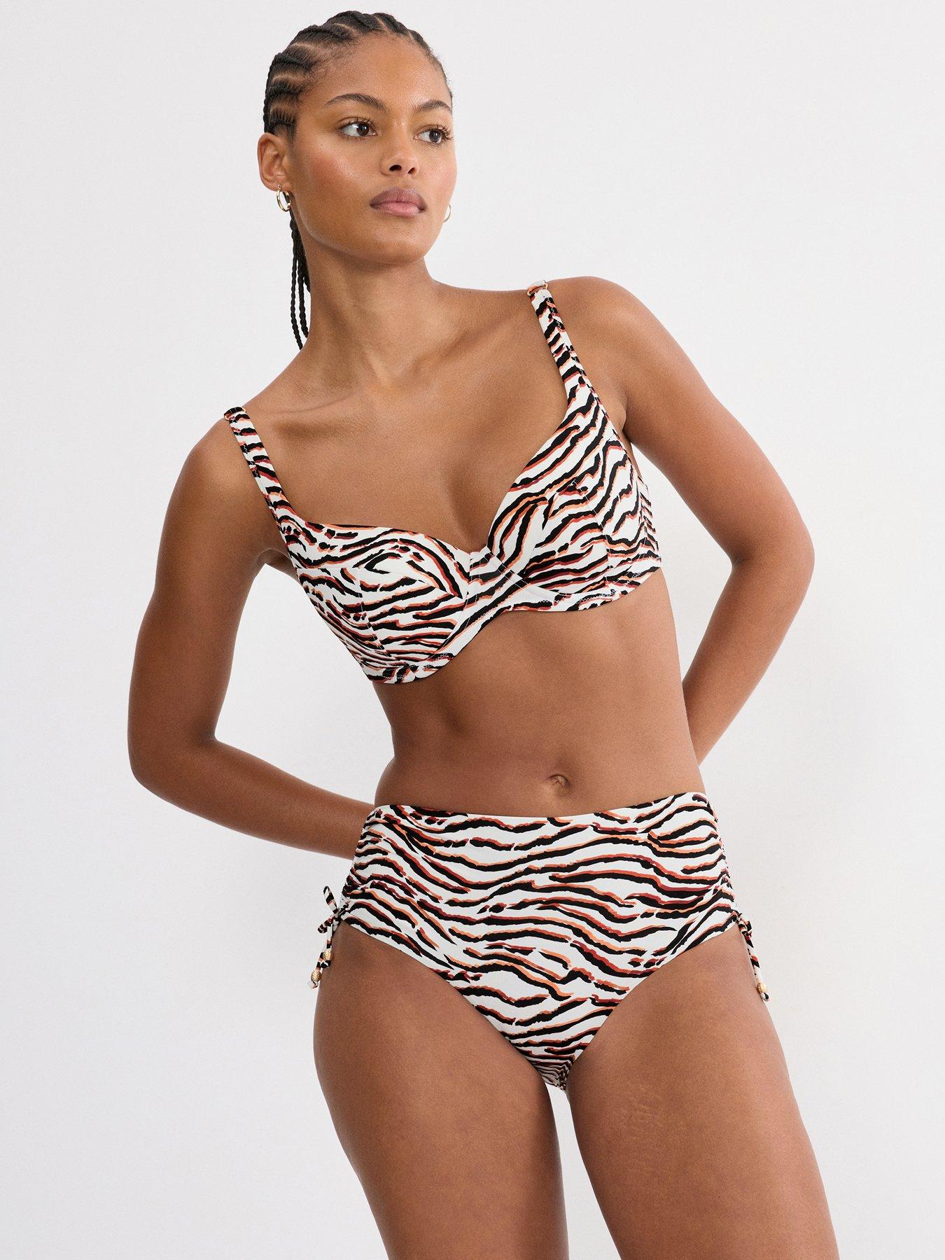 Image 2 of 5 of Triumph Summer Wild Wired Padded Bikini Top- Dark Combination