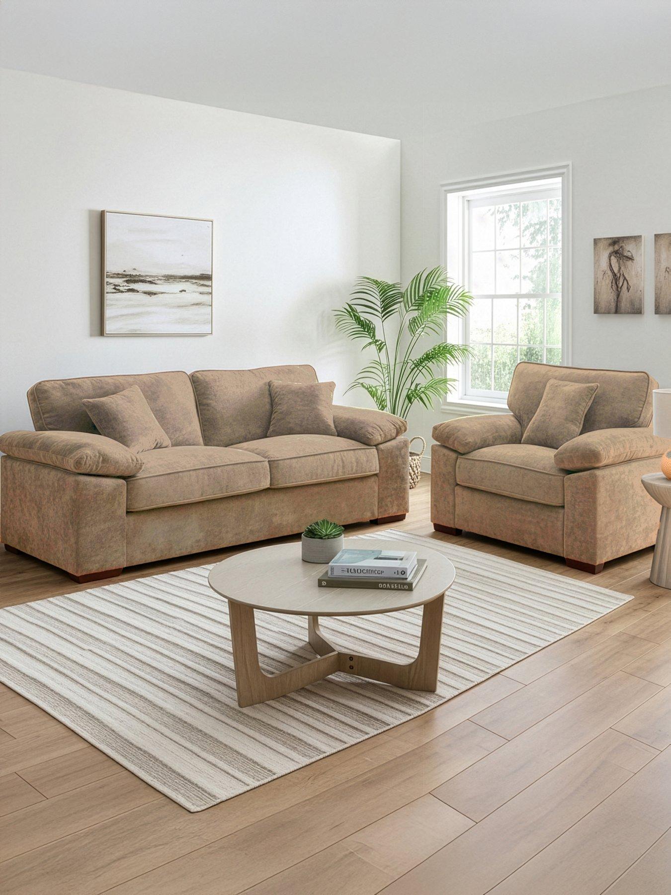 The Very Collection Tuscany 3 Seater Sofa + Armchair (Buy  &  SAVE!) - Made to Order in the UK