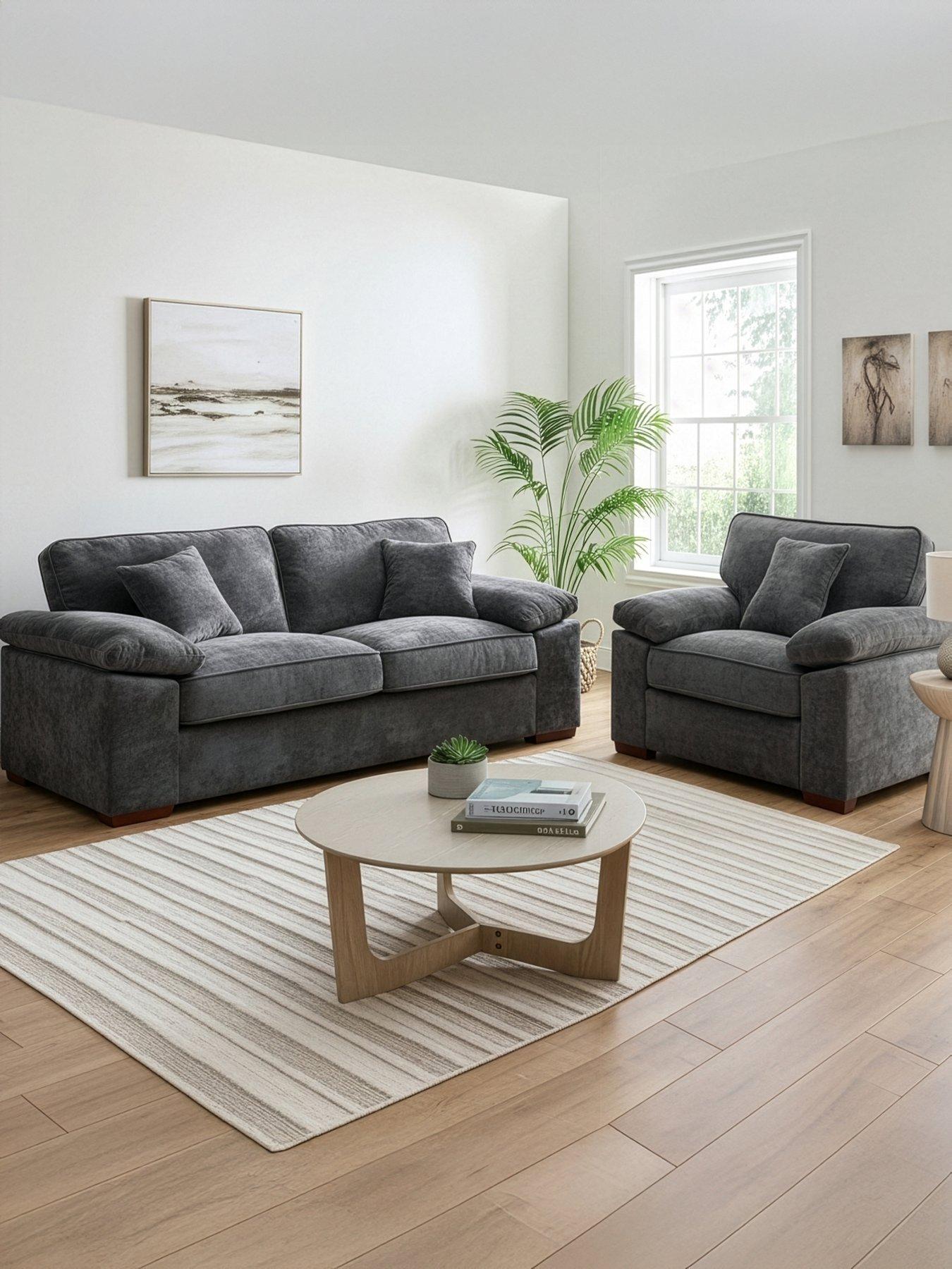 The Very Collection Tuscany 3 Seater Sofa + Armchair (Buy  &  SAVE!) - Made to Order in the UK