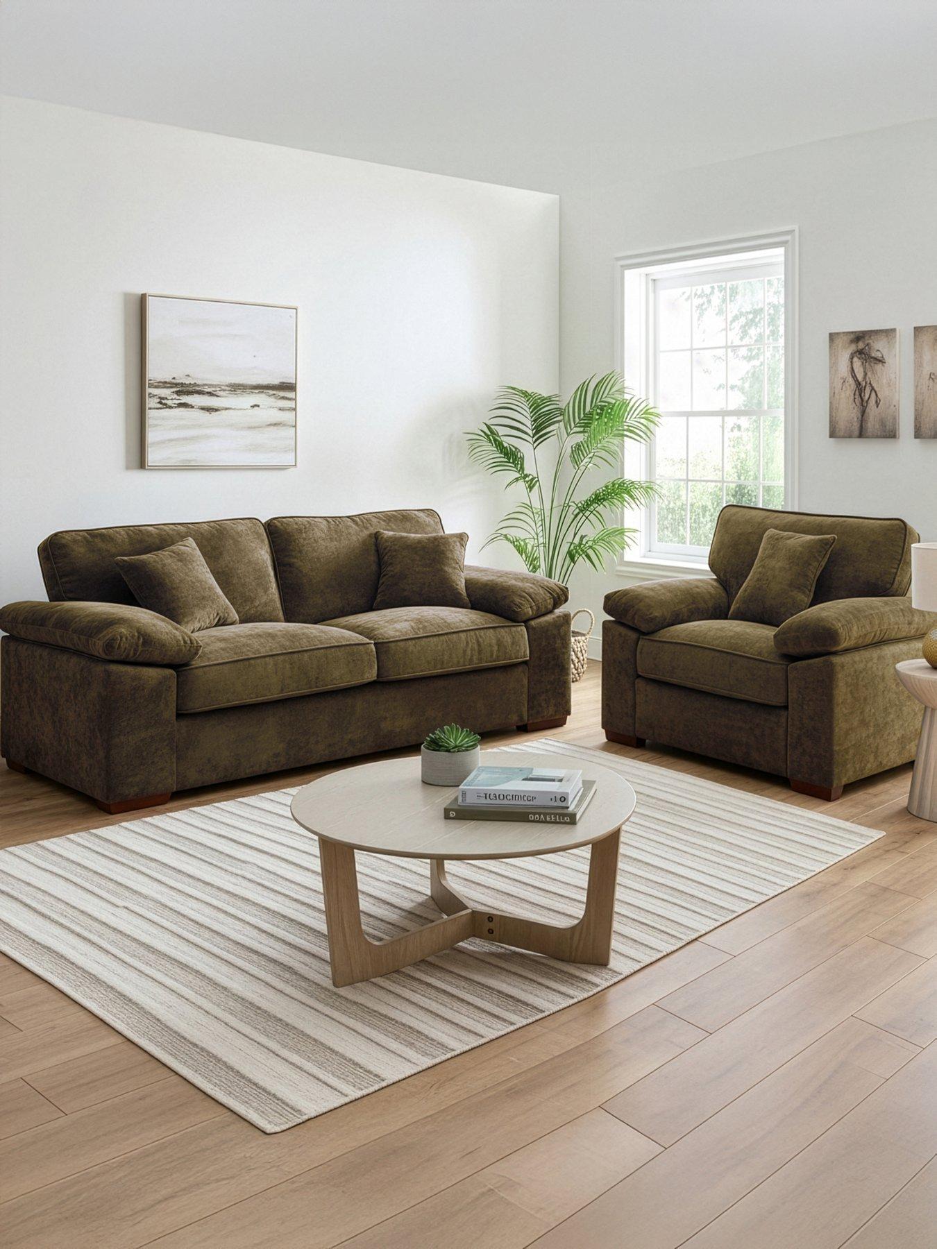 The Very Collection Tuscany 3 Seater Sofa + Chair
