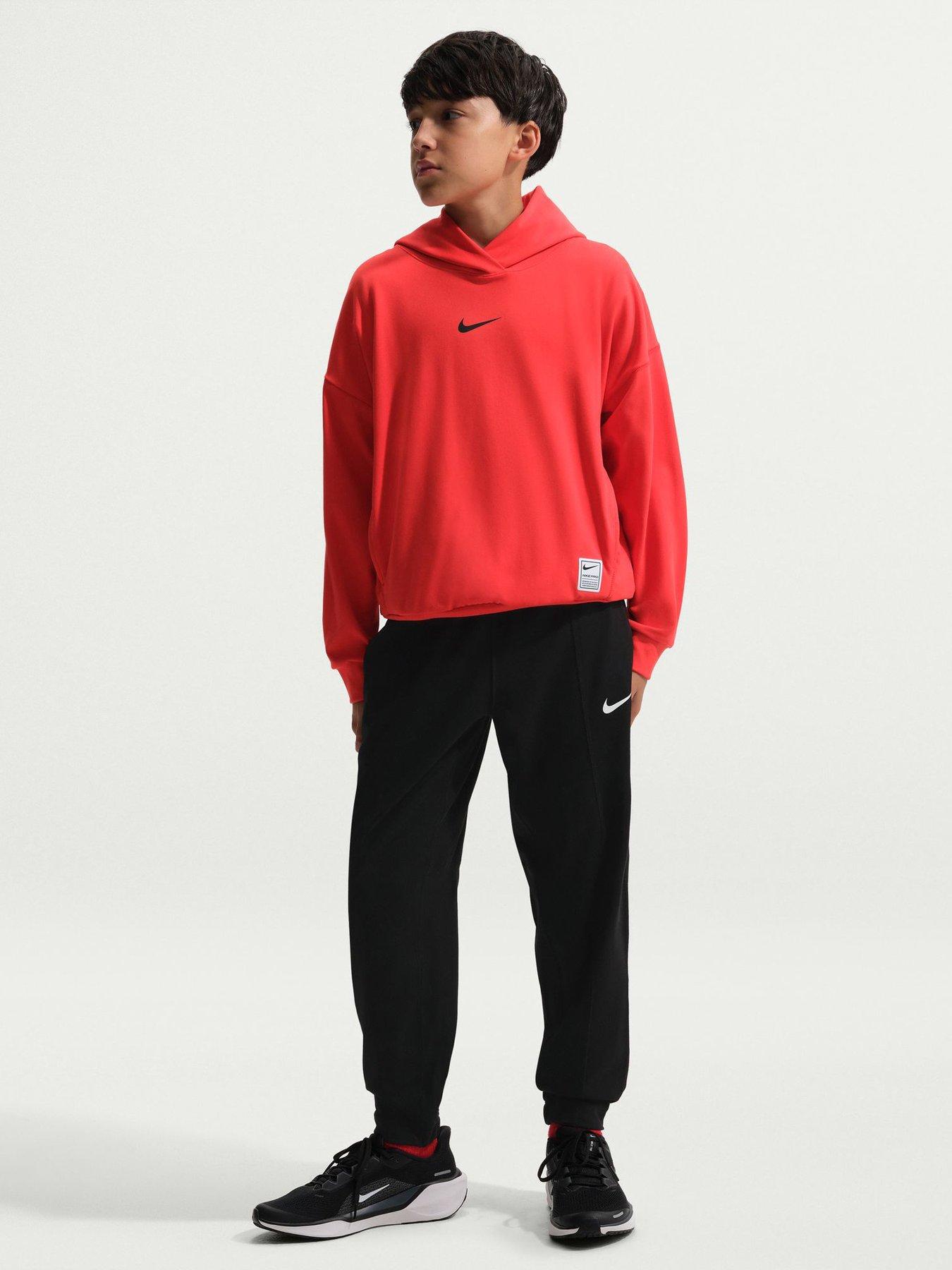 Nike Junior Boys Pro Dri-Fit Fleece Joggers - Black